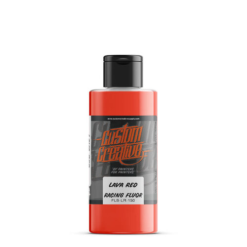 Custom Creative Custom Creative Solvent-Based Racing Fluor Airbrush Color - Fluorescent Lava Red 150 ml