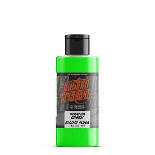Custom Creative Custom Creative Solvent-Based Racing Fluor Airbrush Color - Fluorescent Mamba Green 150 ml