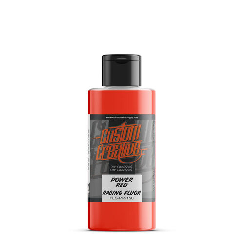 Custom Creative Custom Creative Solvent-Based Racing Fluor Airbrush Color - Fluorescent Power Red 150 ml