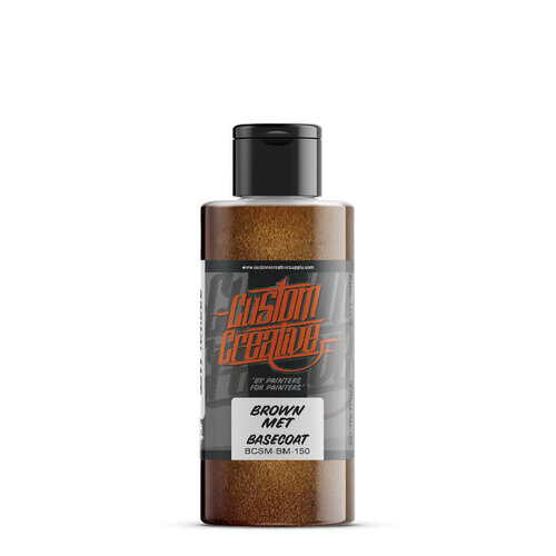 Custom Creative Custom Creative Solvent-Based Base Metallic Airbrush Colors - Metallic Brown Met 150 ml