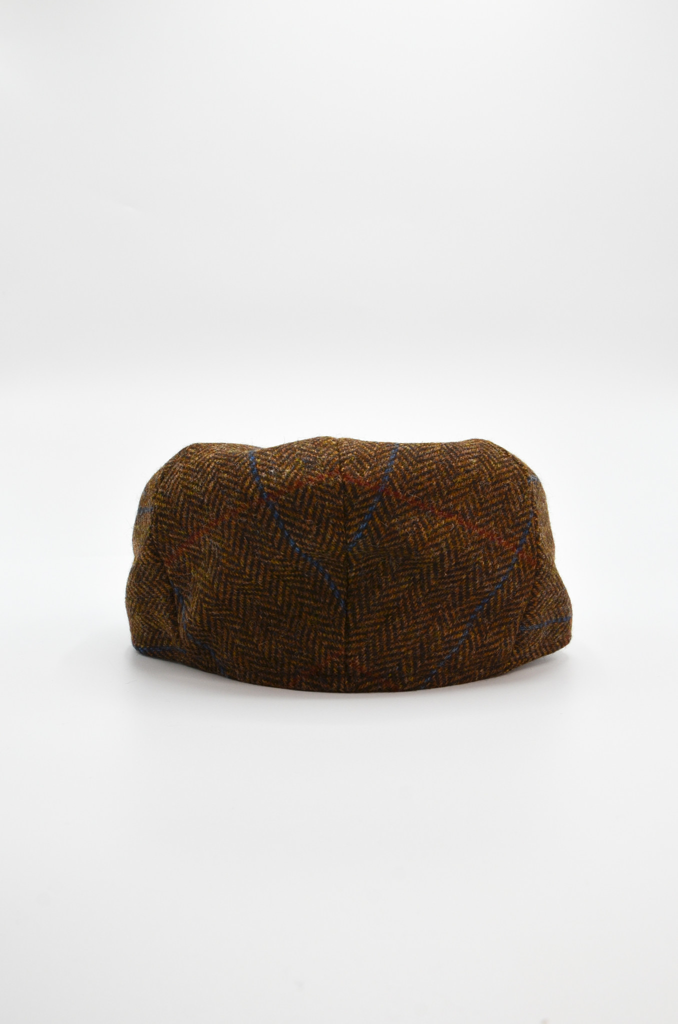 HERRINGBONE FLAT CAP IN BROWN-3