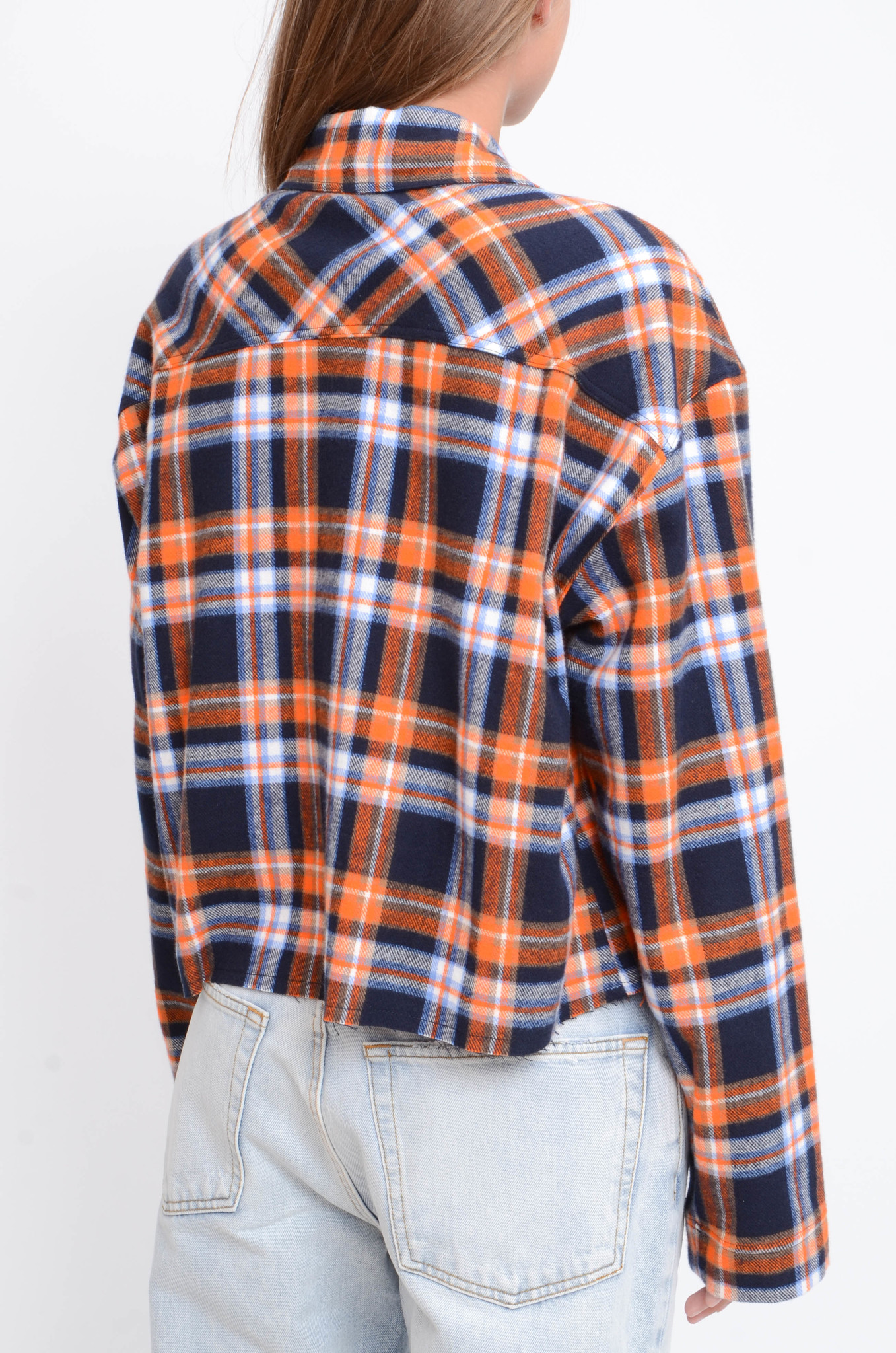 CROPPED FLANNEL SHIRT-5