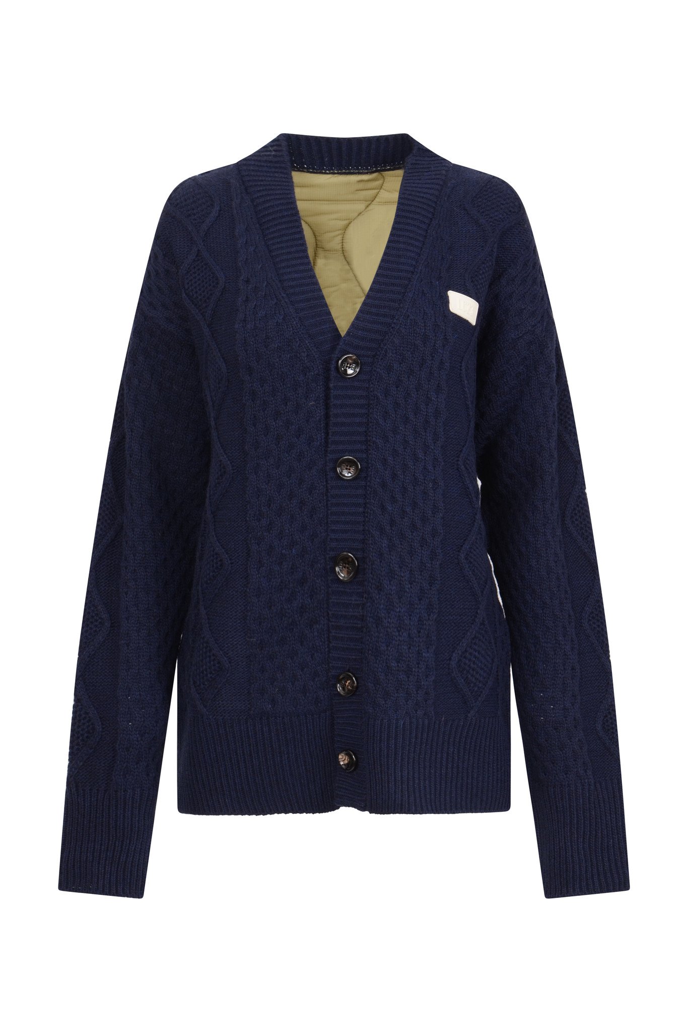 QUILTED CARDIGAN IN NAVY-1