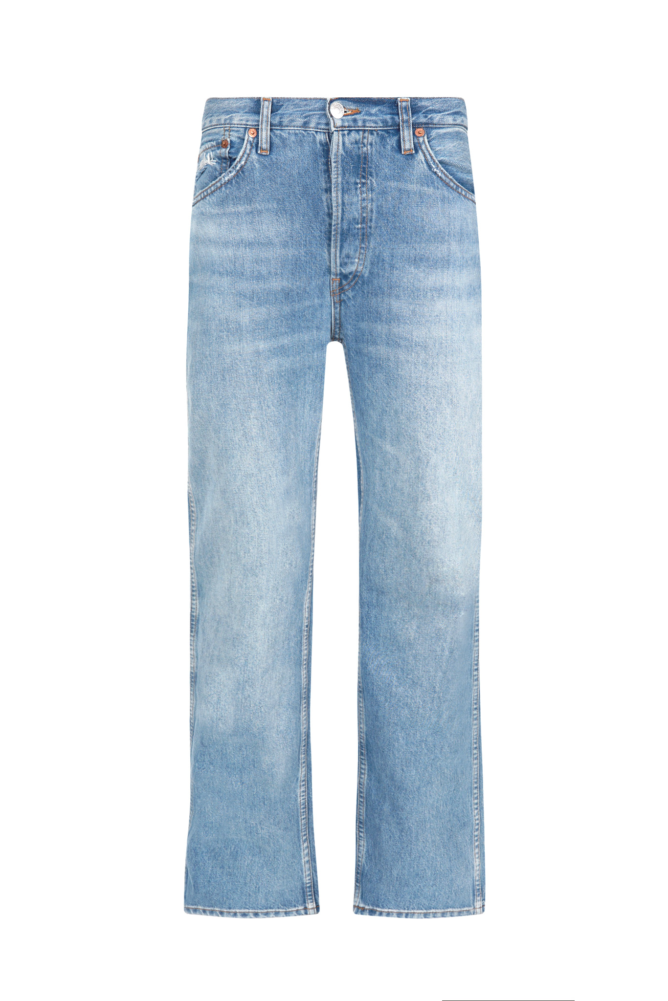 90's HIGH RISE LOOSE IN WORN BLUE-1