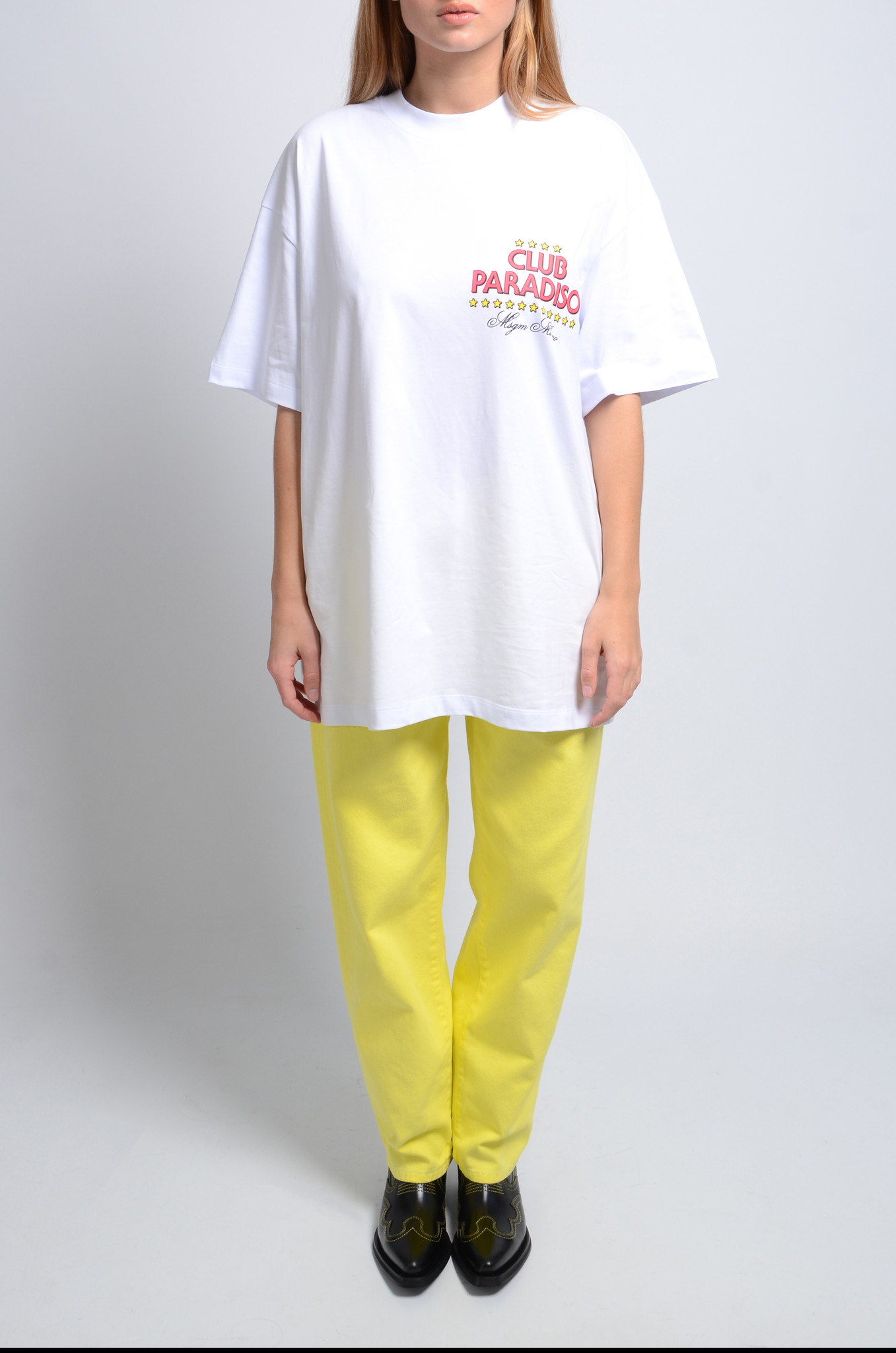 Tapered Jeans in Yellow-3