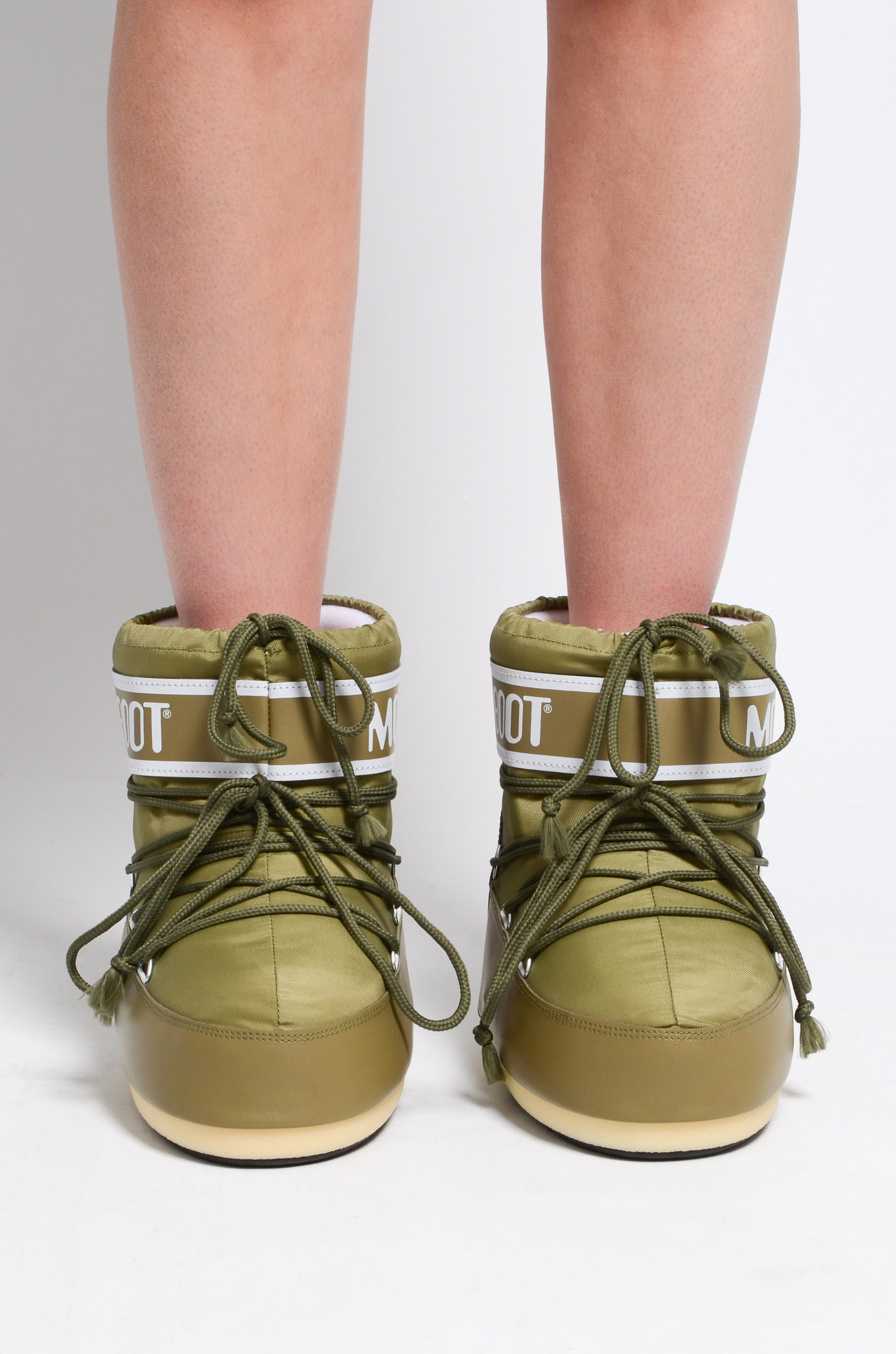 Icon Low Nylon Boots in Khaki-2