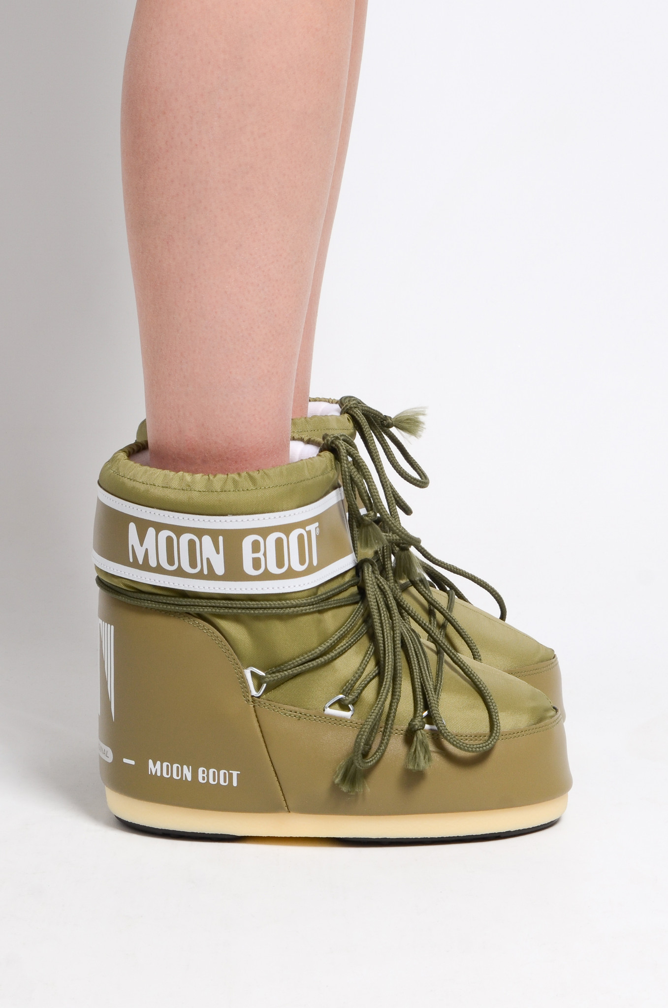Icon Low Nylon Boots in Khaki-3