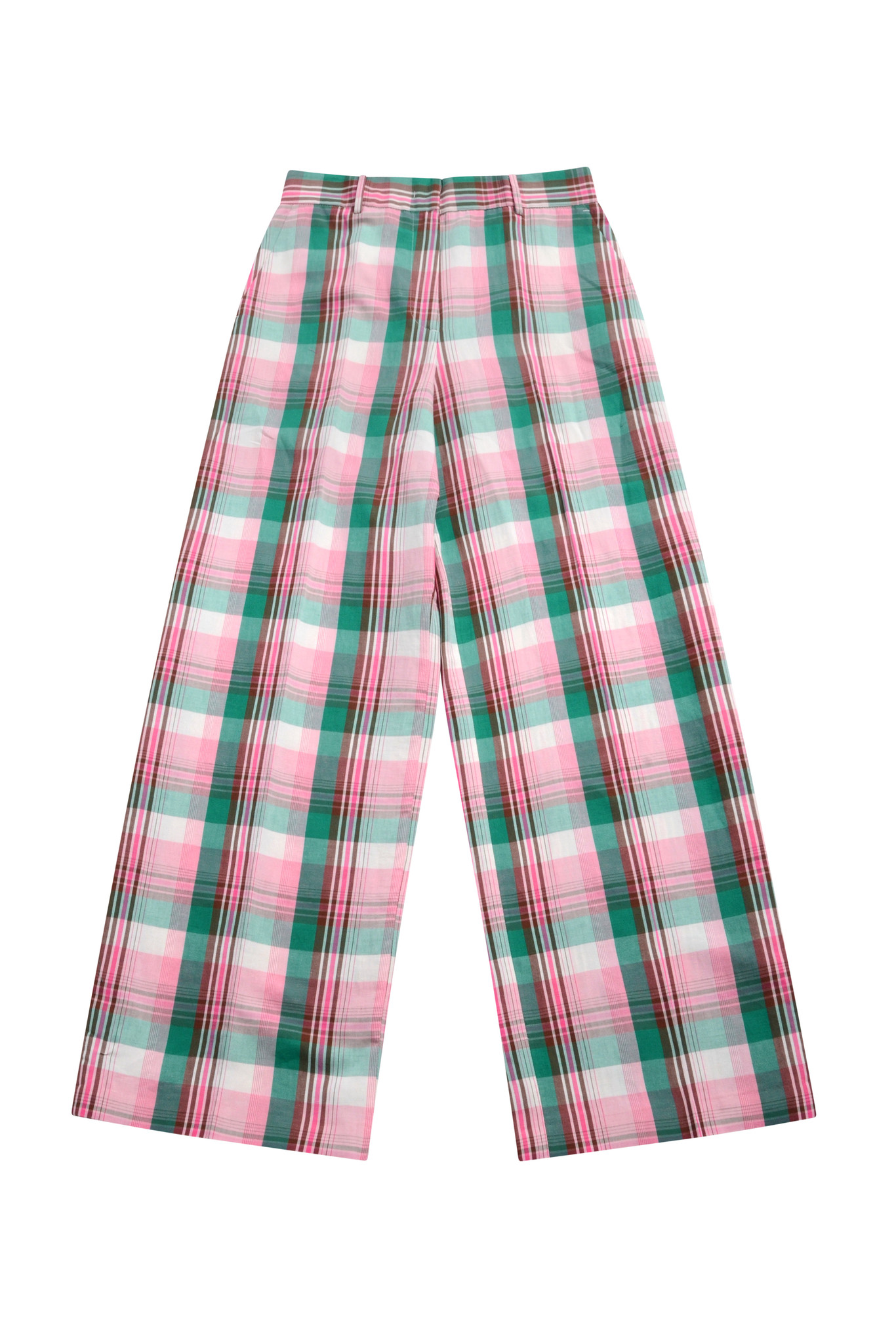 Madras Linen Wide Trousers-1