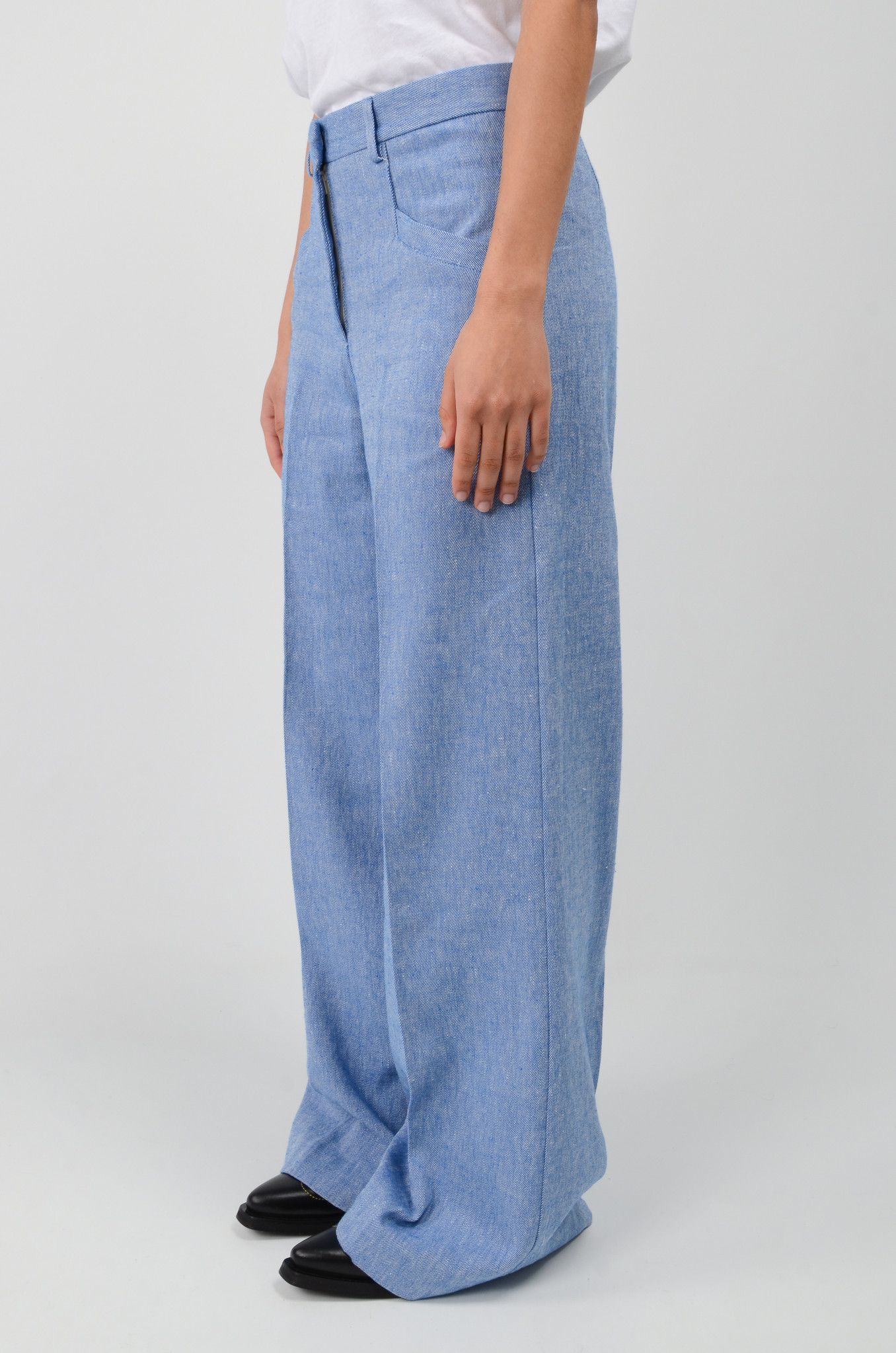Trousers in Blue Marl-4
