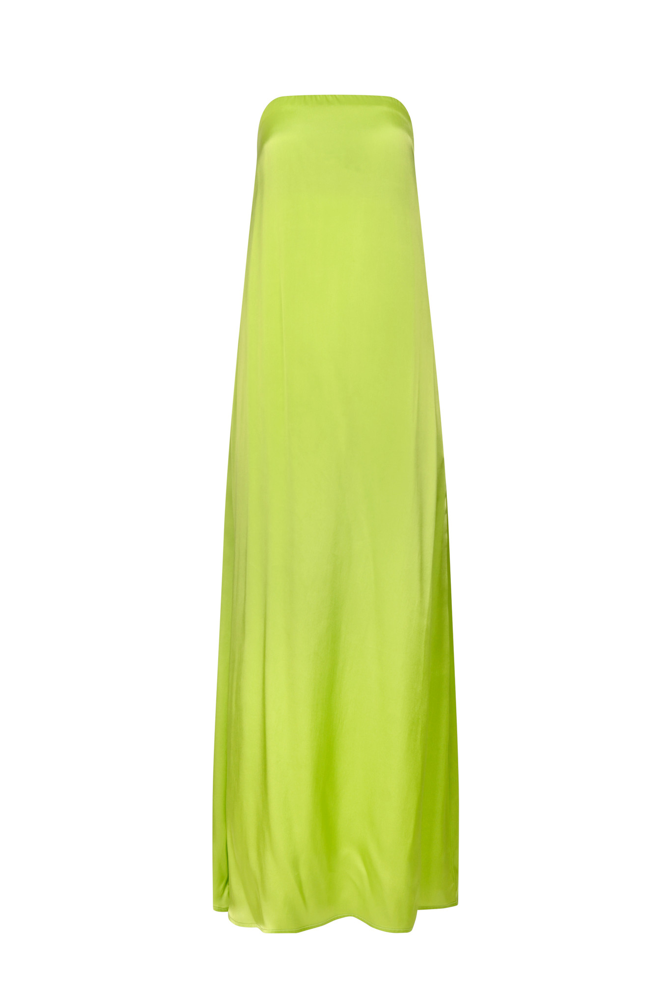 Lime Green Strapless Dress-1