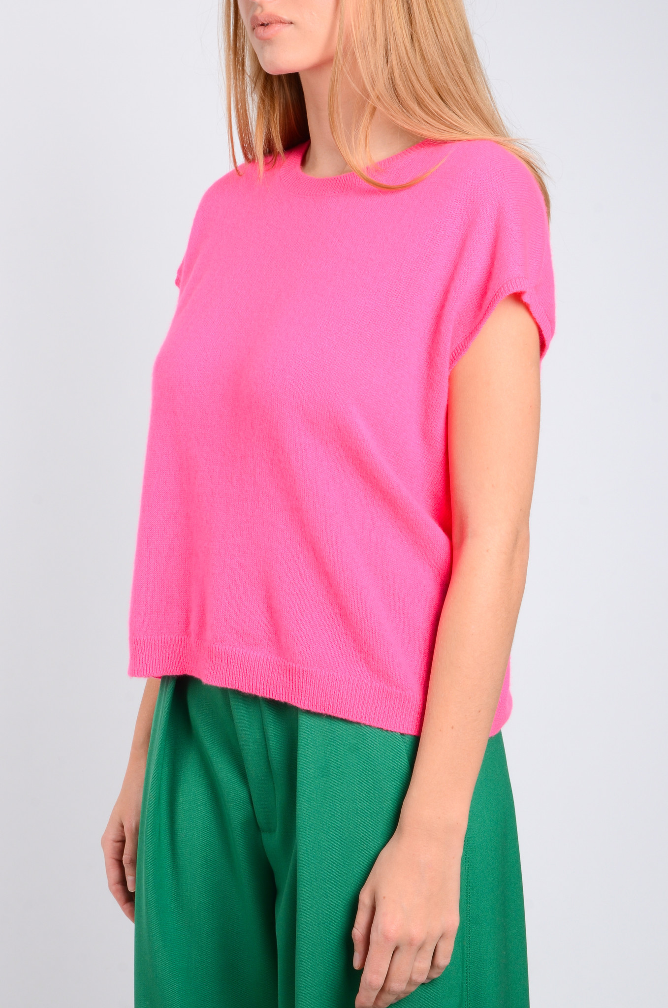 Remi Sweater in Neon Pink-4