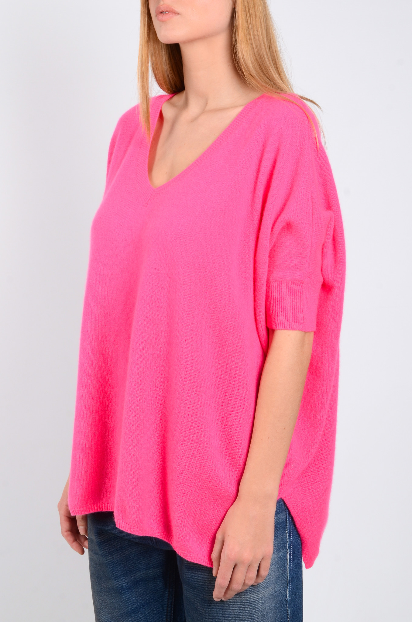 Kate Sweater in Neon Pink-4