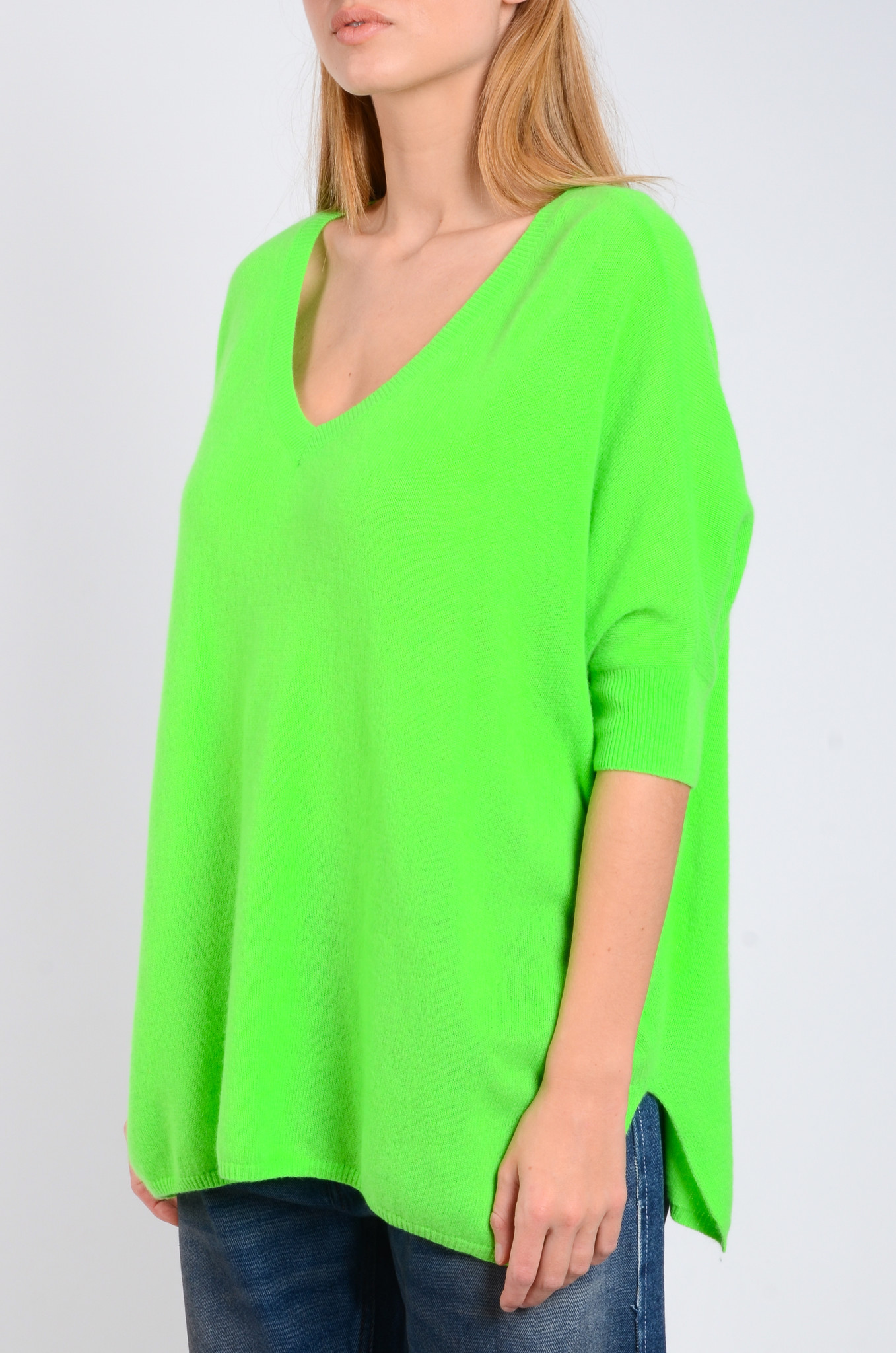Kate Sweater in Neon Green-4