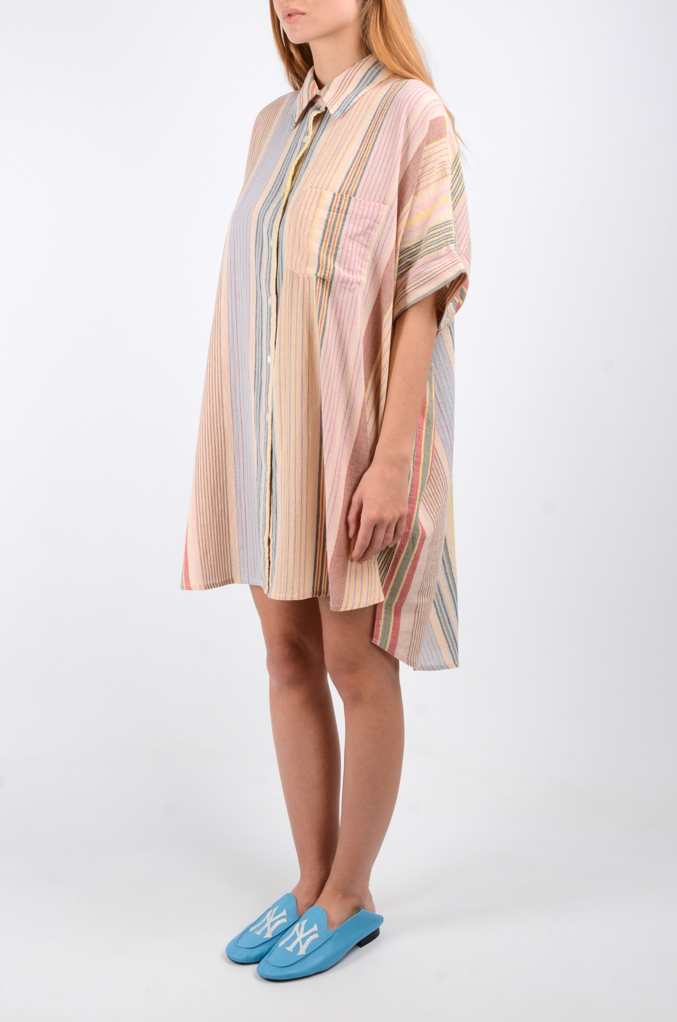 Cassia Dress in Multi Stripes-4