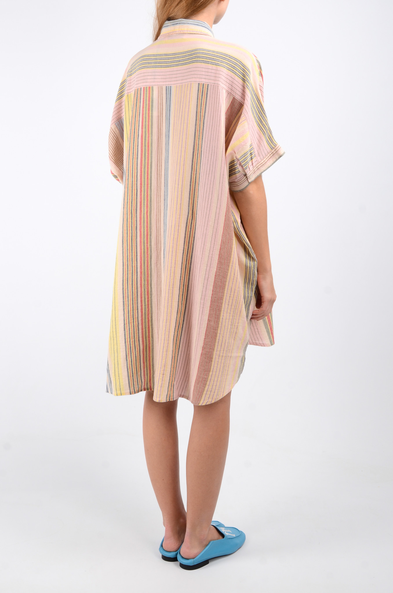 Cassia Dress in Multi Stripes-5