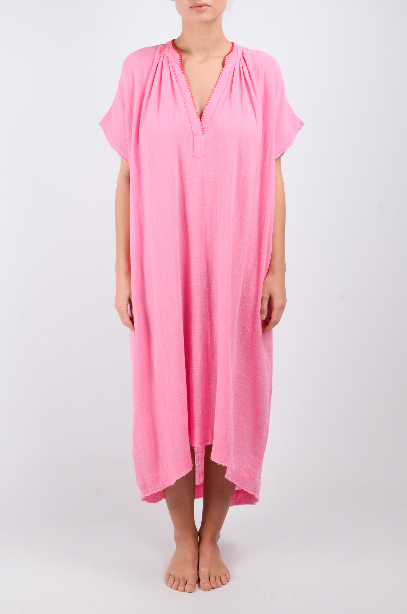 Nihalo Dress in Pink Flamingo-2