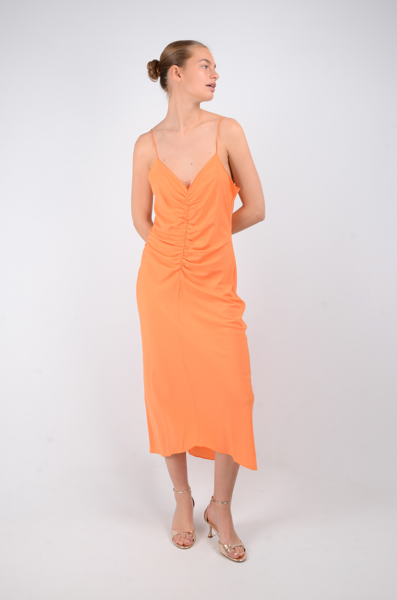 Valerie Slip Dress in Mandarin-7