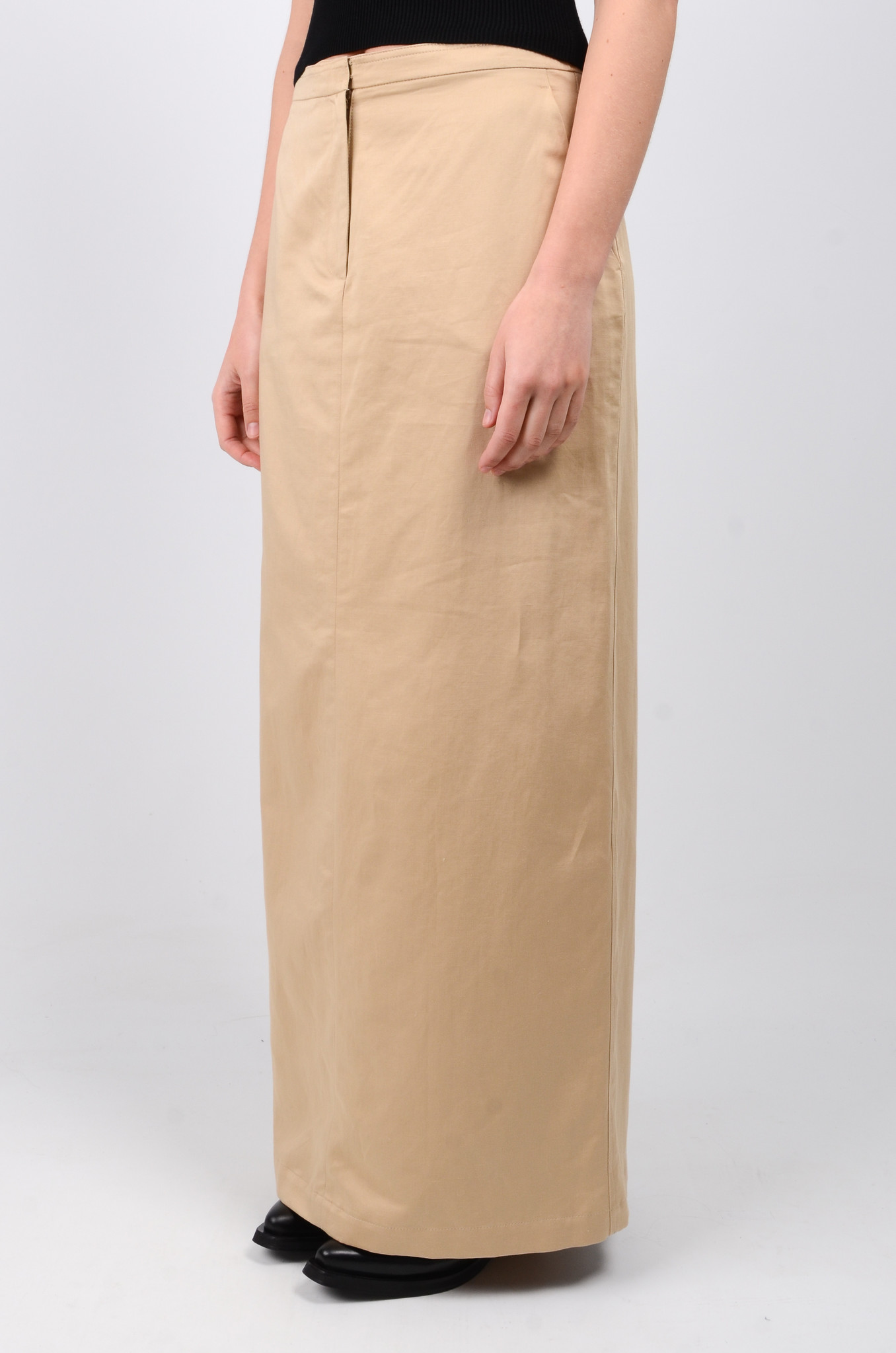 Long Skirt in Beige-4