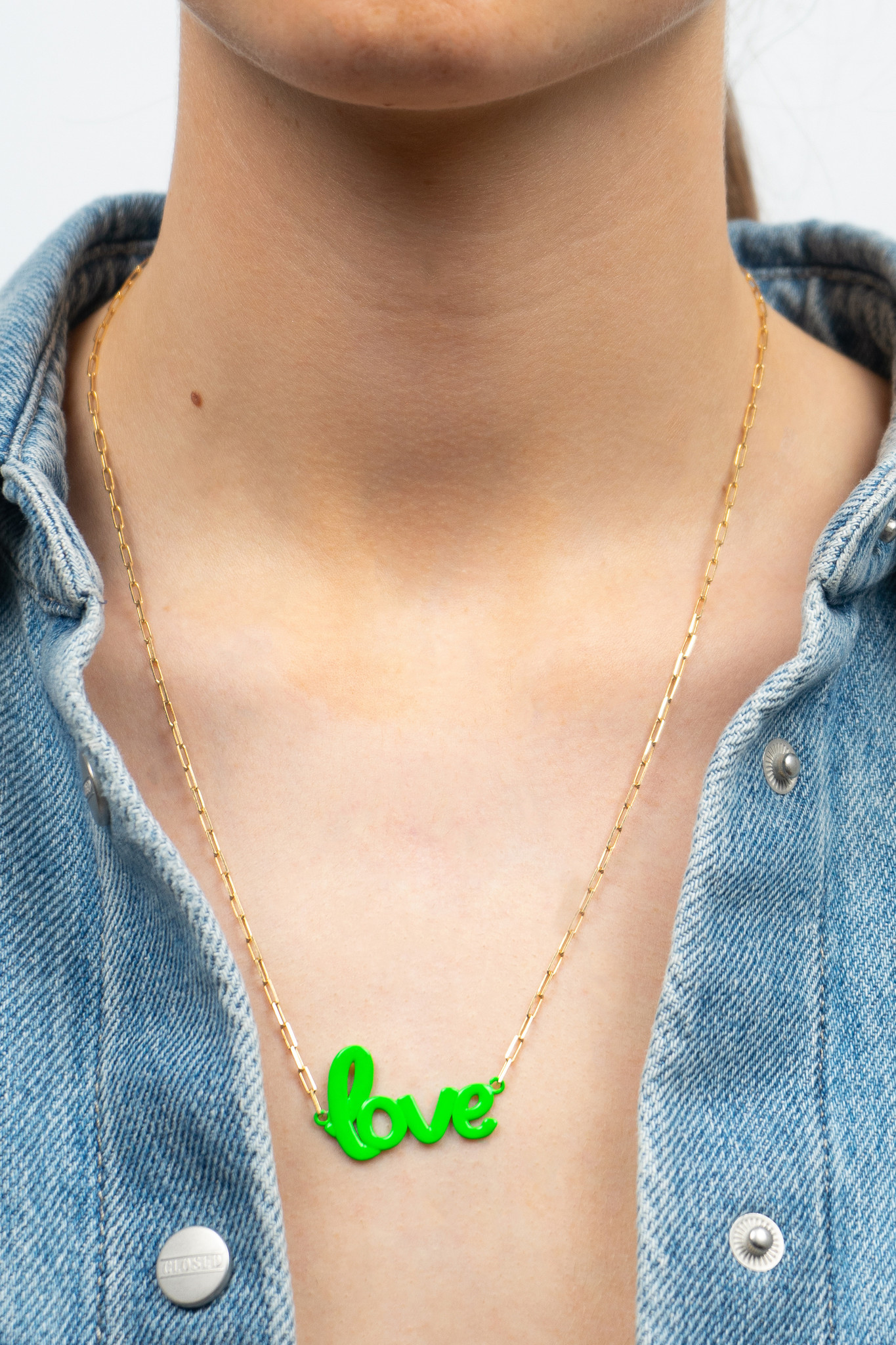 Green Love Necklace-4