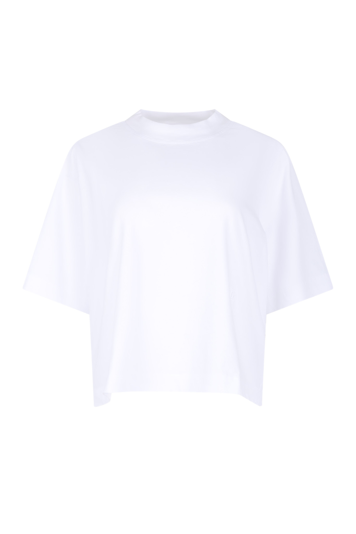 Cropped T-Shirt in White-1