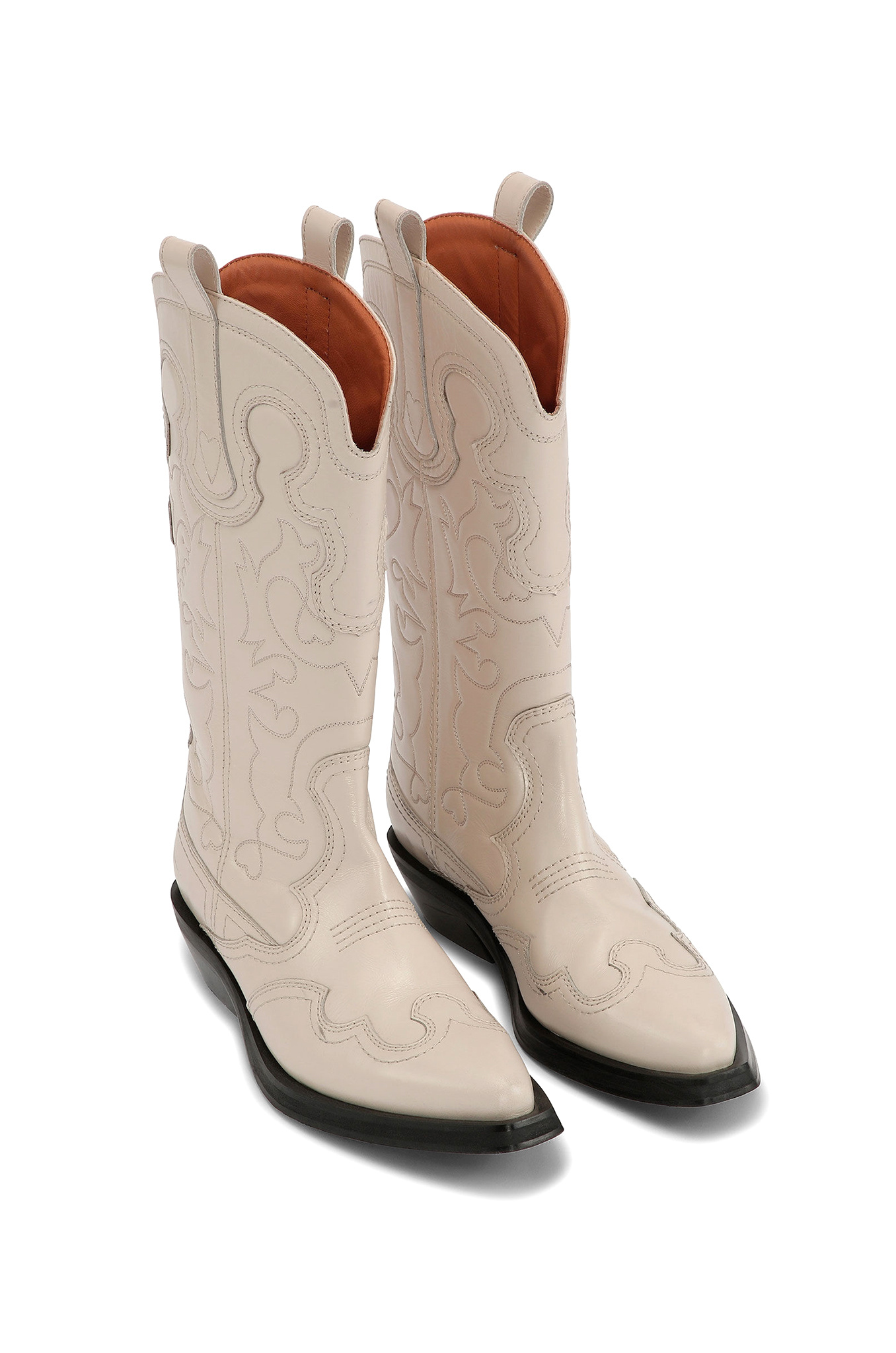 Mid-shaft Embroidered Western Boots-6