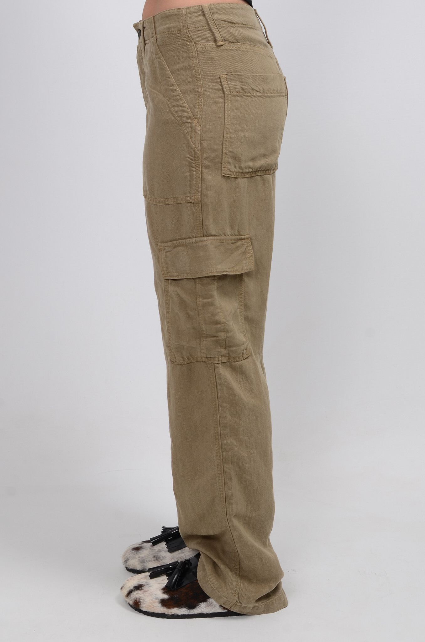 Mother Women's The Private Cargo Pants - Gothic Olive - Size 27