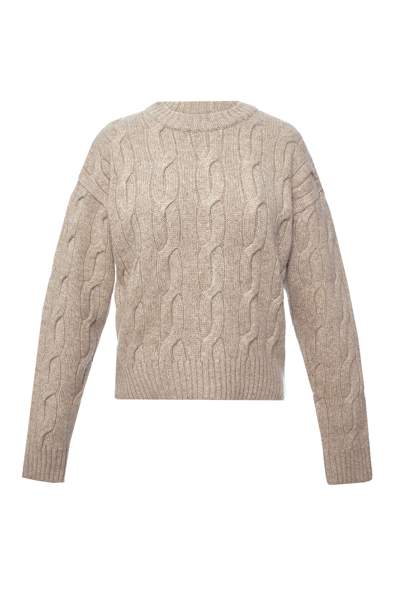 Lass Cable Knit in Beige-1