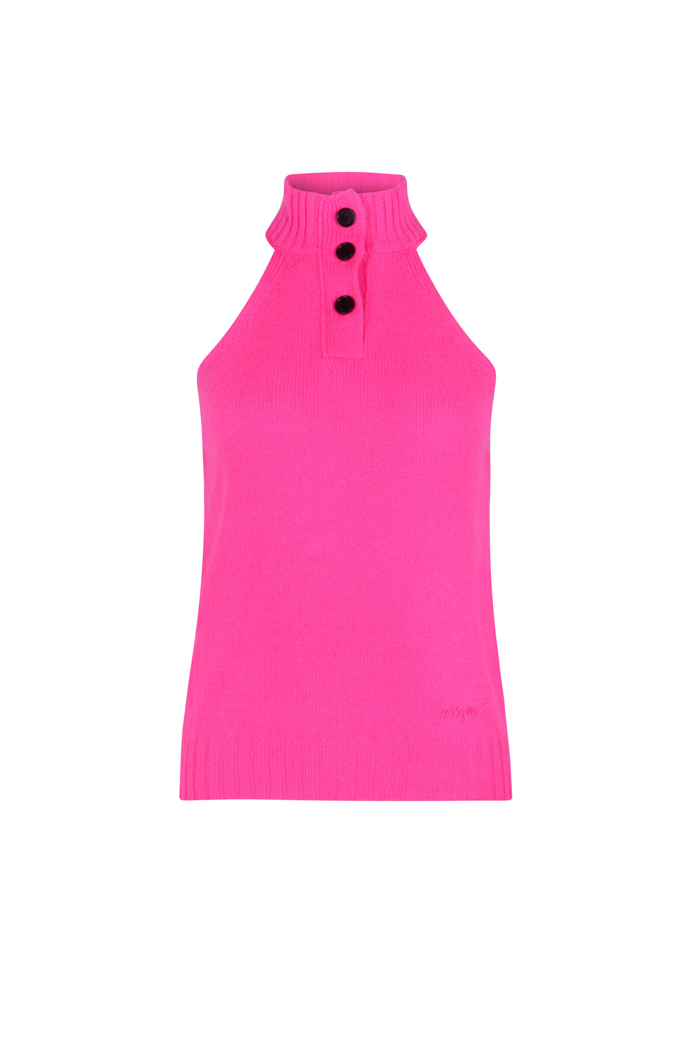 Cold Shoulder Top in Bright Pink-1