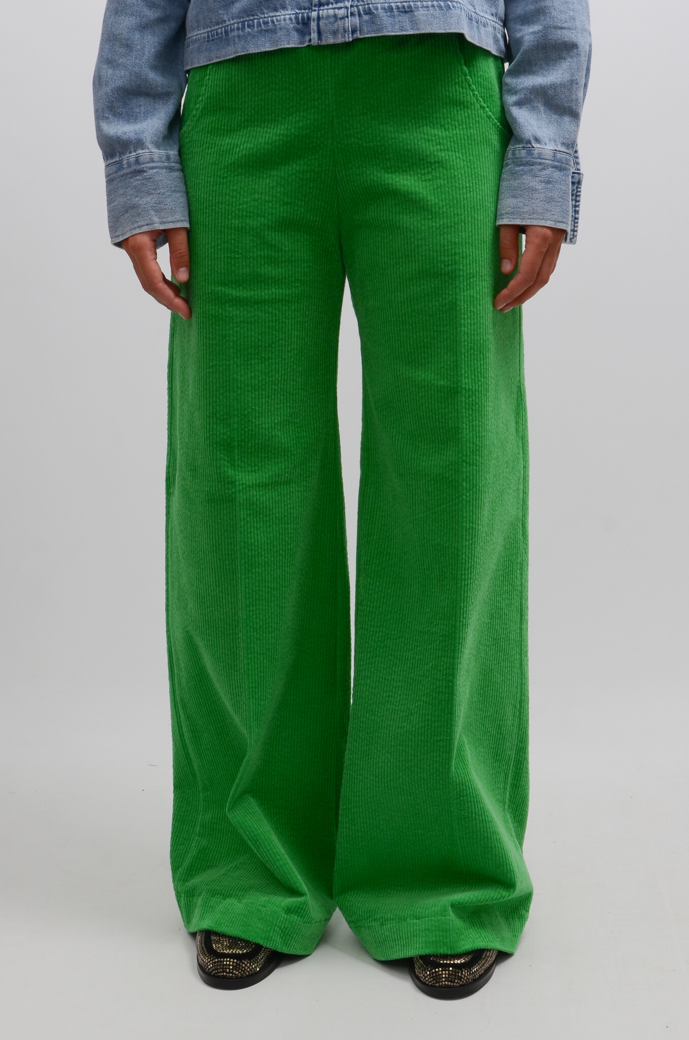 Woody Pants 70s Original in Parrot Green-3