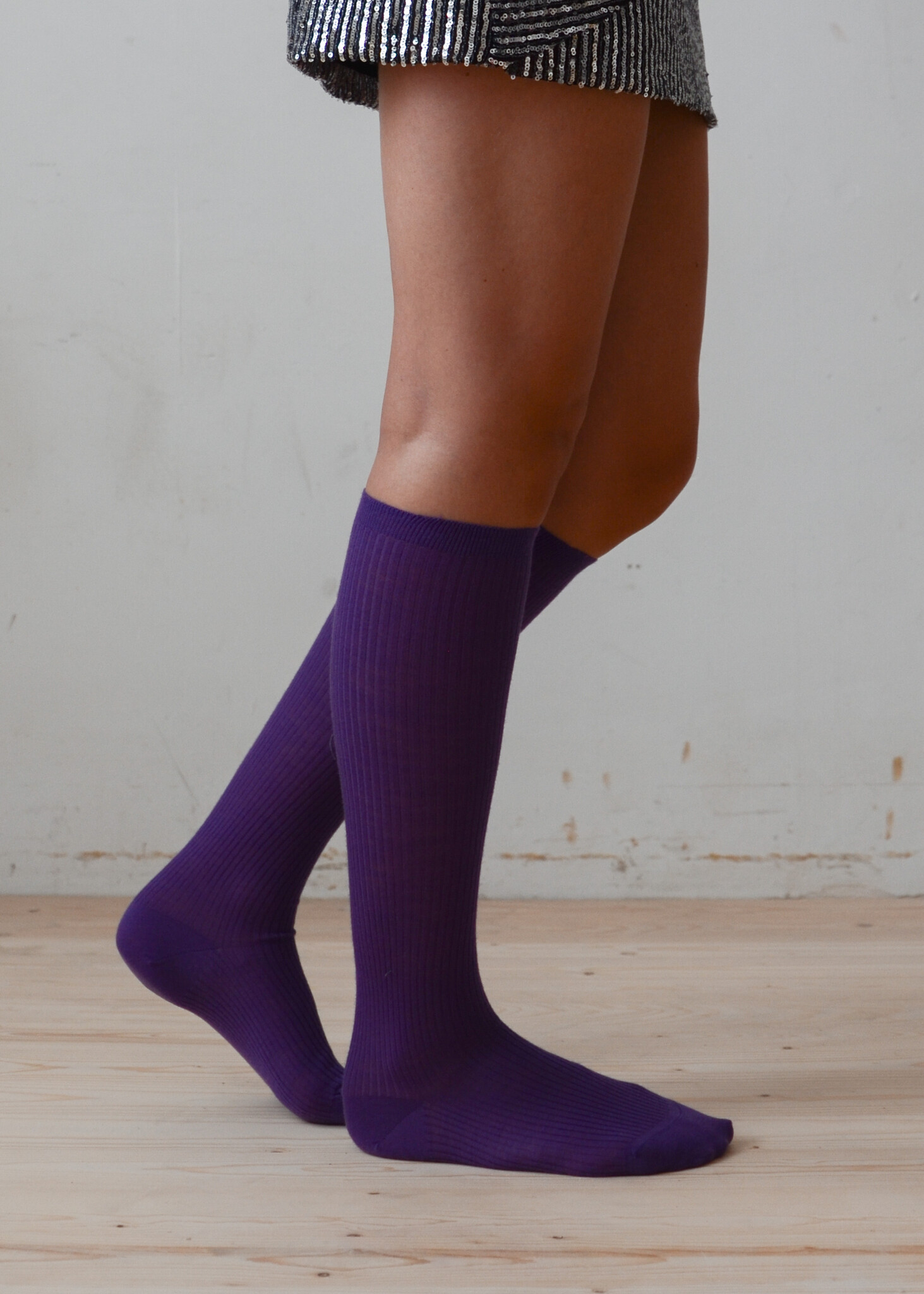 Knee-High Socks in Purple-4