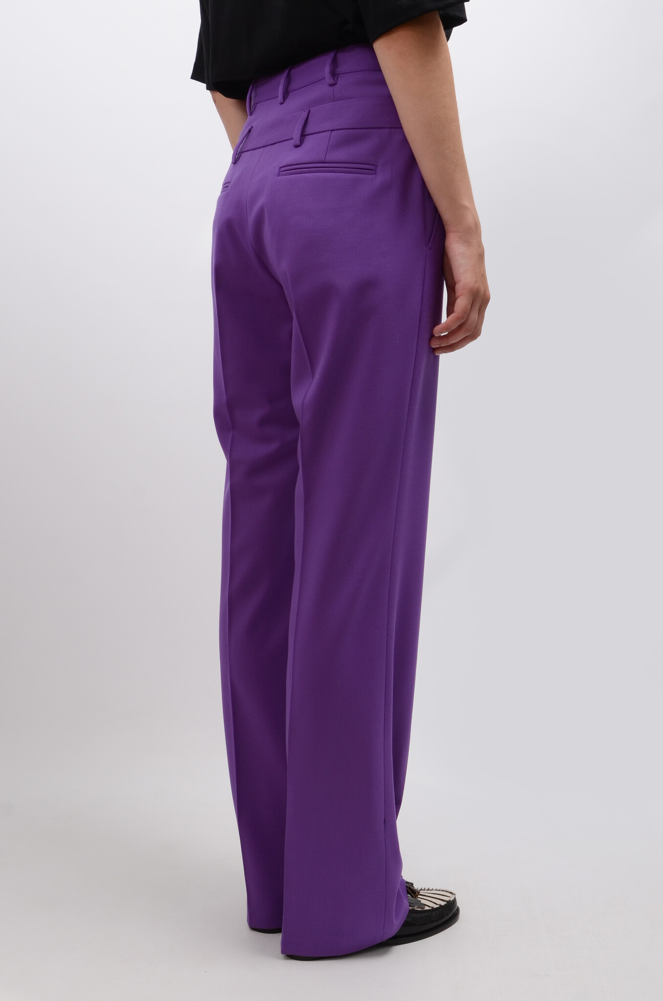 Double-Layer Trousers in Purple-6