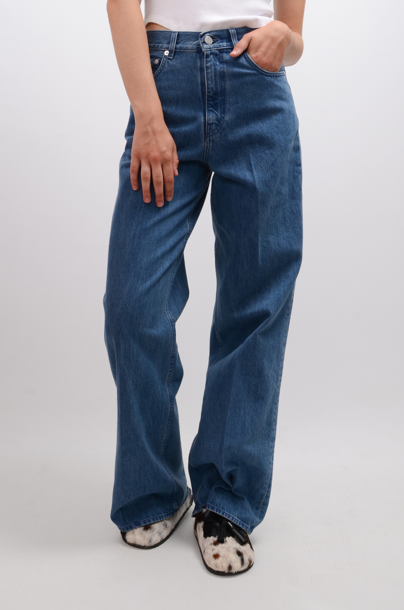 Enca Denim Trousers in Blue-7