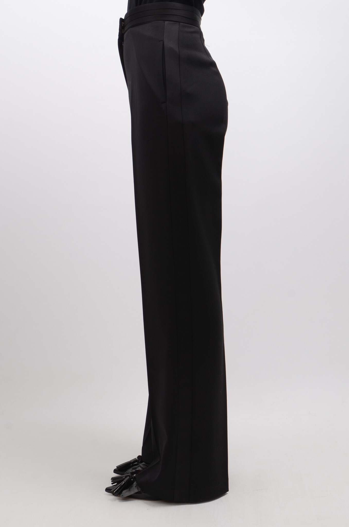 Tuxedo-Style Pants in Black-5