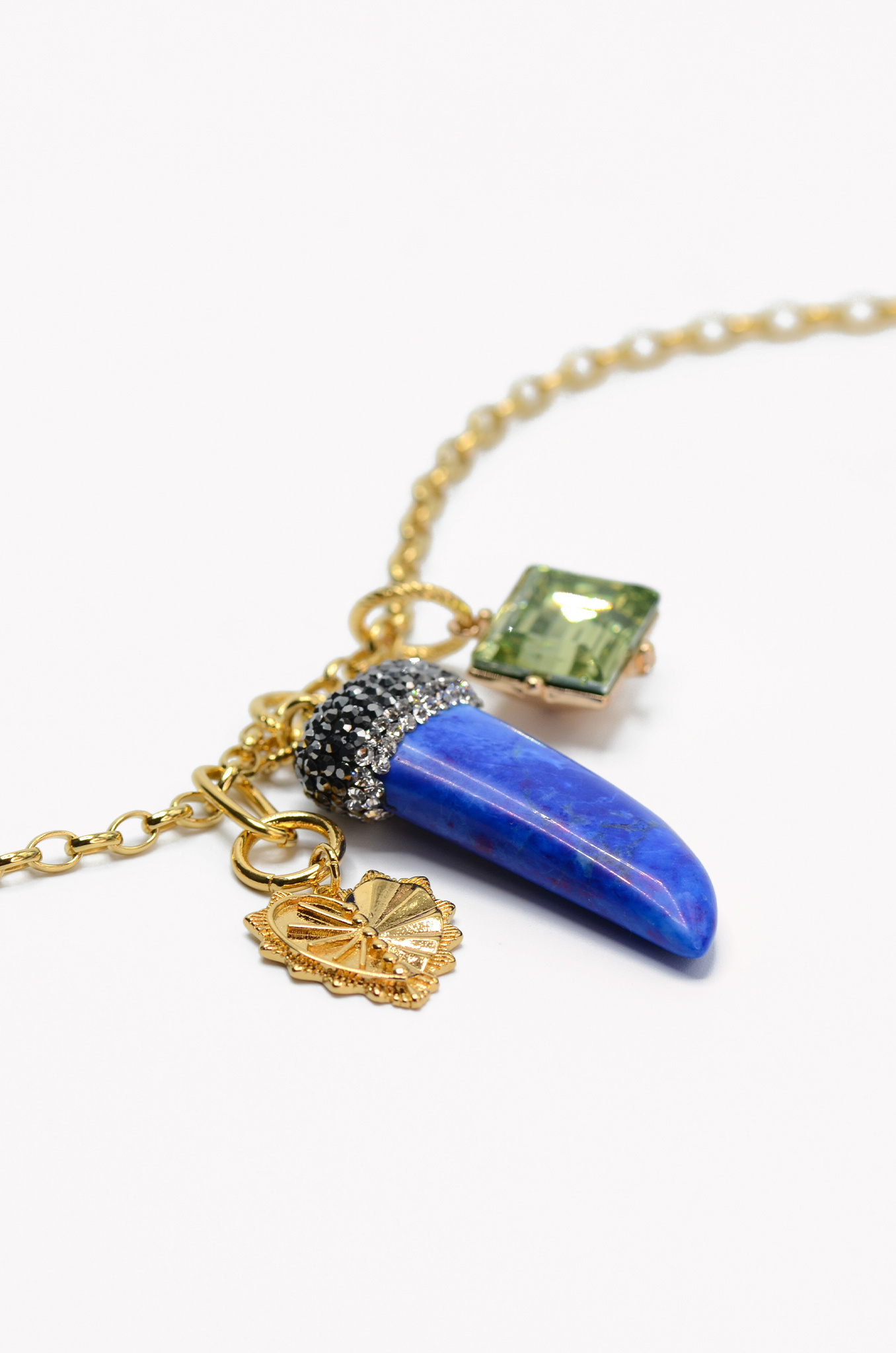Lapis Lazuli Tusk Necklace-2