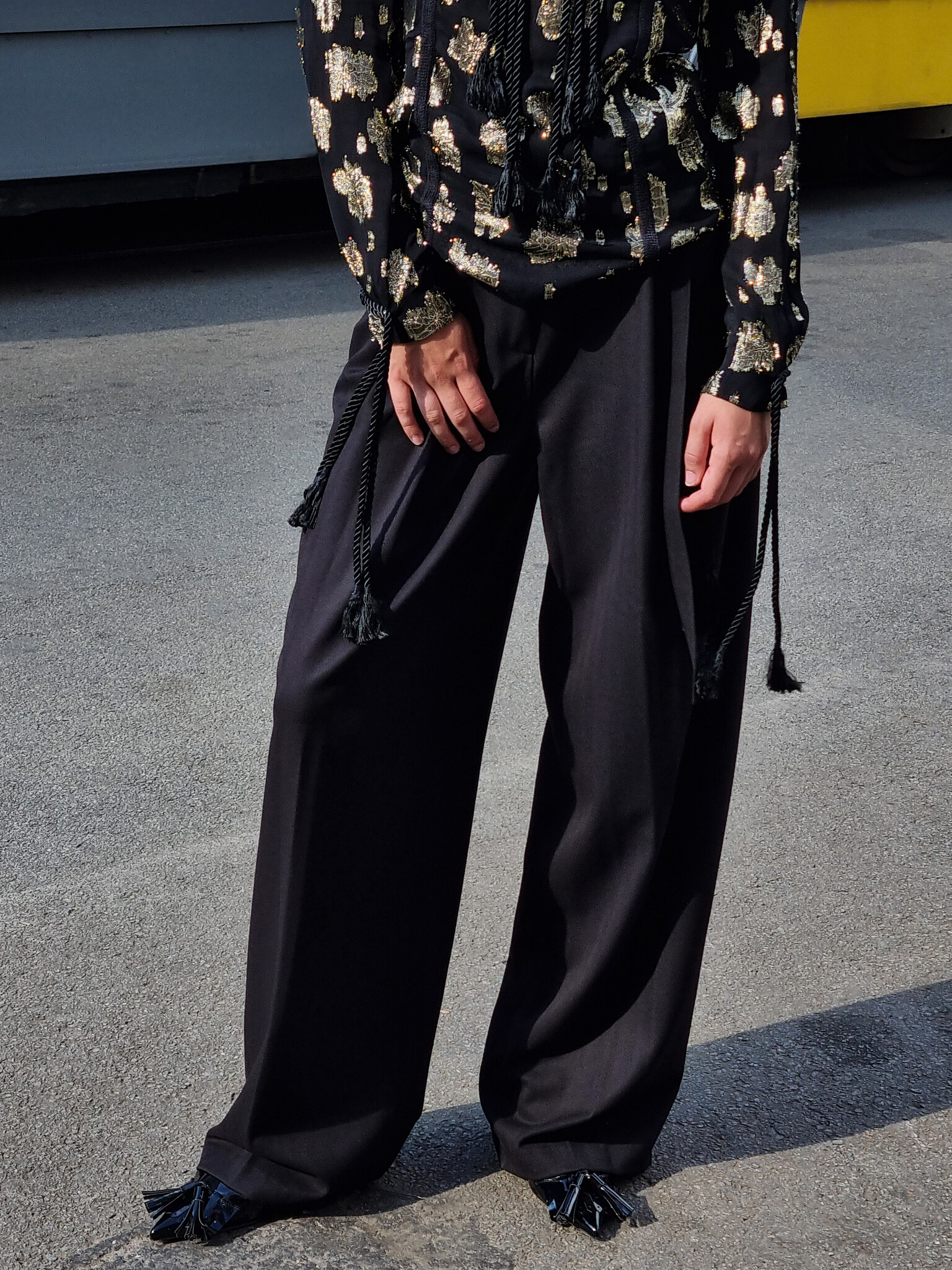 Women's high-waisted trousers with narrow bottom Medium Indigo Denim La  Martina | Shop Online