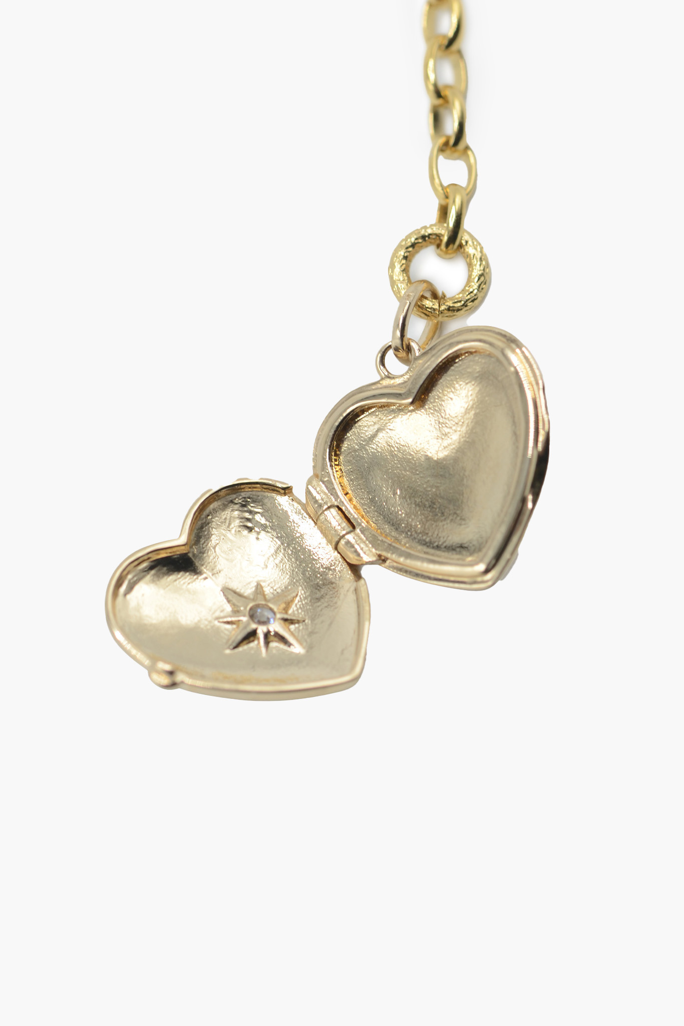 Heart Locket Lariat Necklace-3