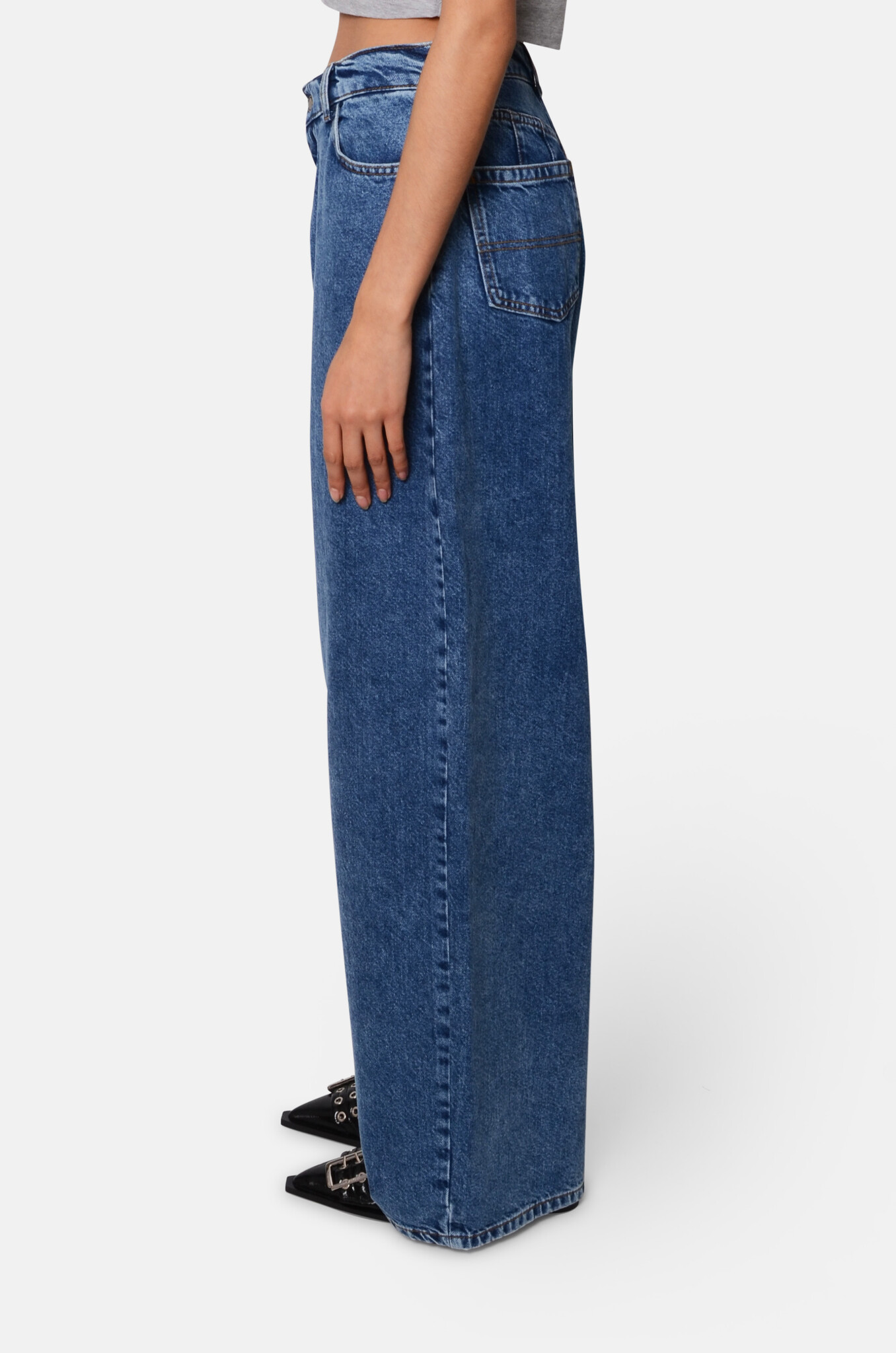 Oversized Denim Trousers-3