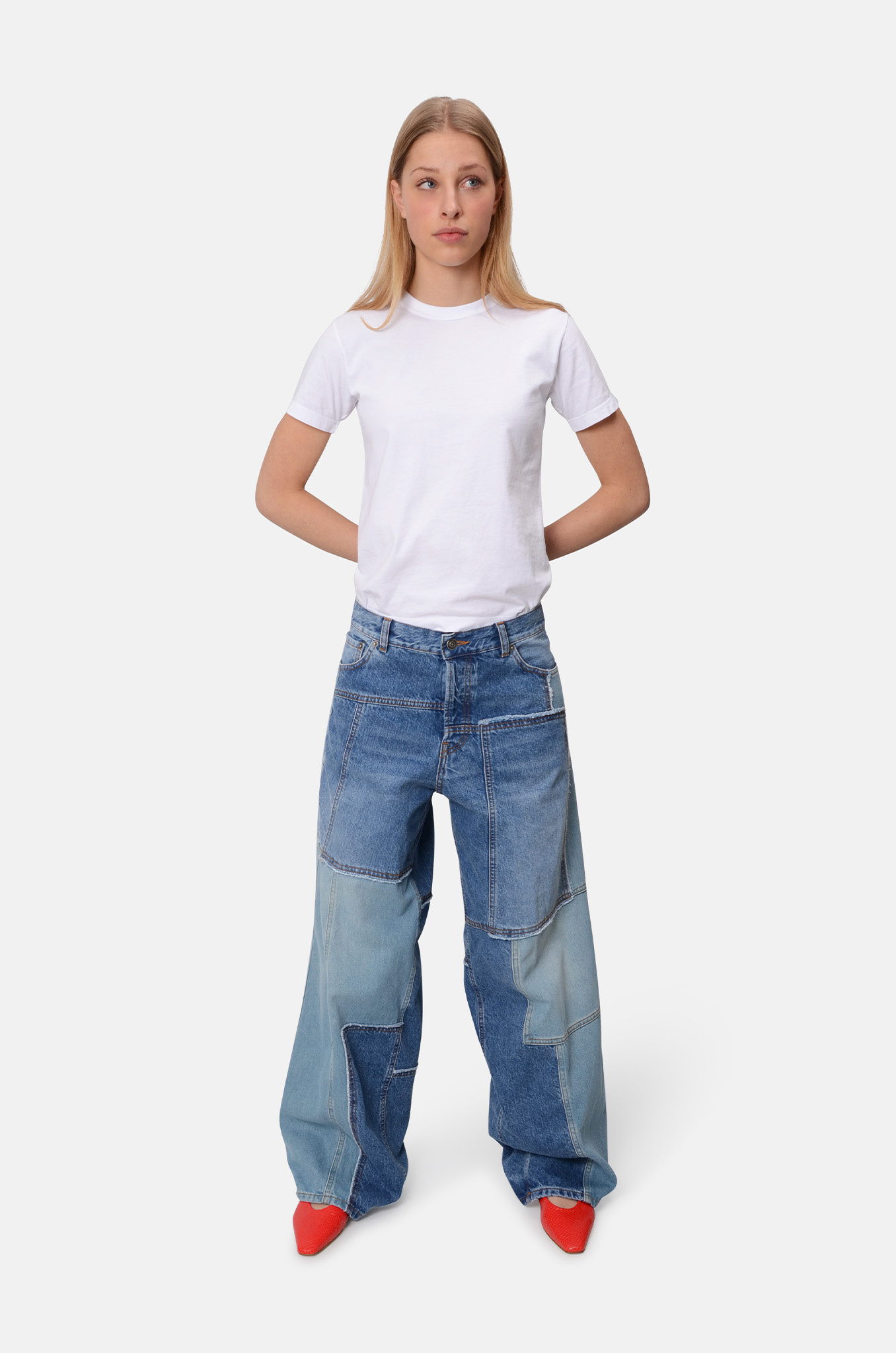 Bethany Jeans in Cut Bleach Tone-2