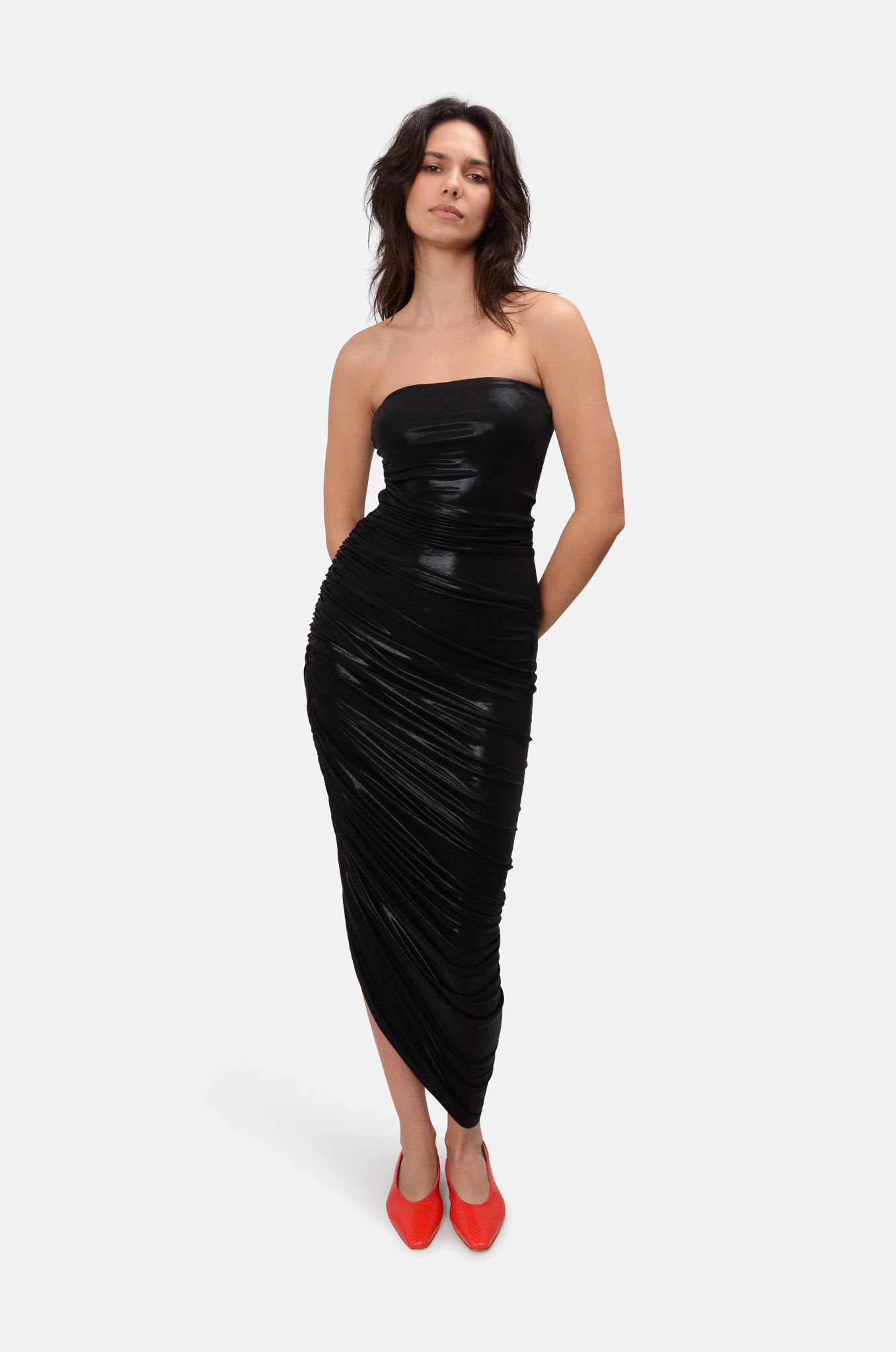 Strapless Diana Gown in Black-2