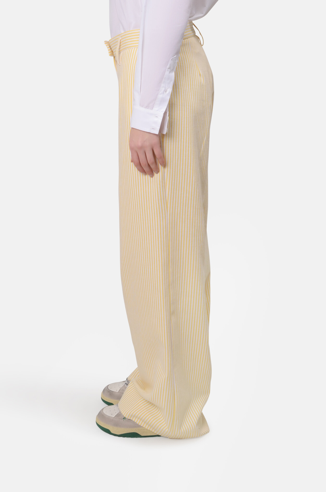 Julla Pants in Yellow Stripe-3