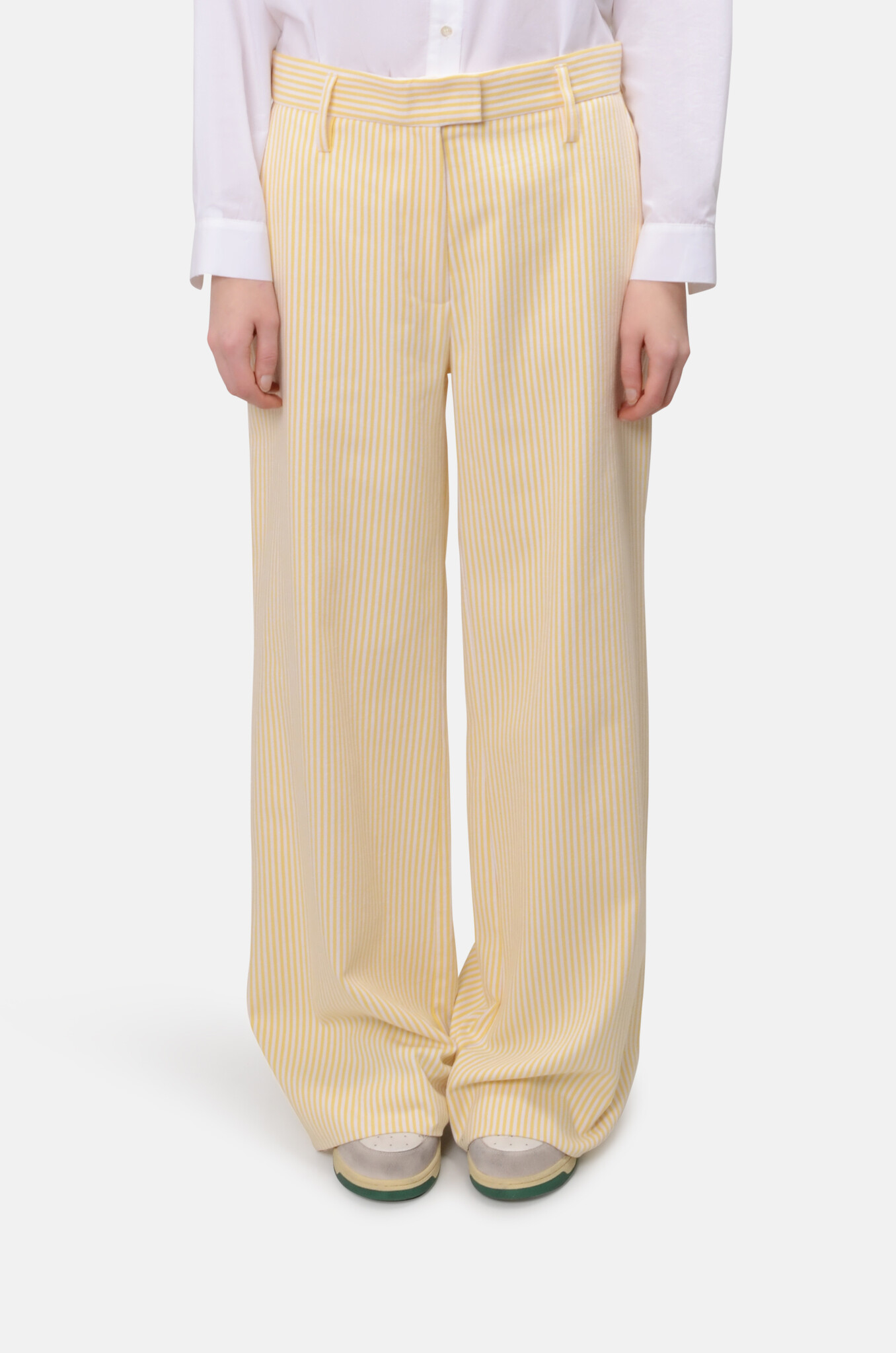 Julla Pants in Yellow Stripe-1