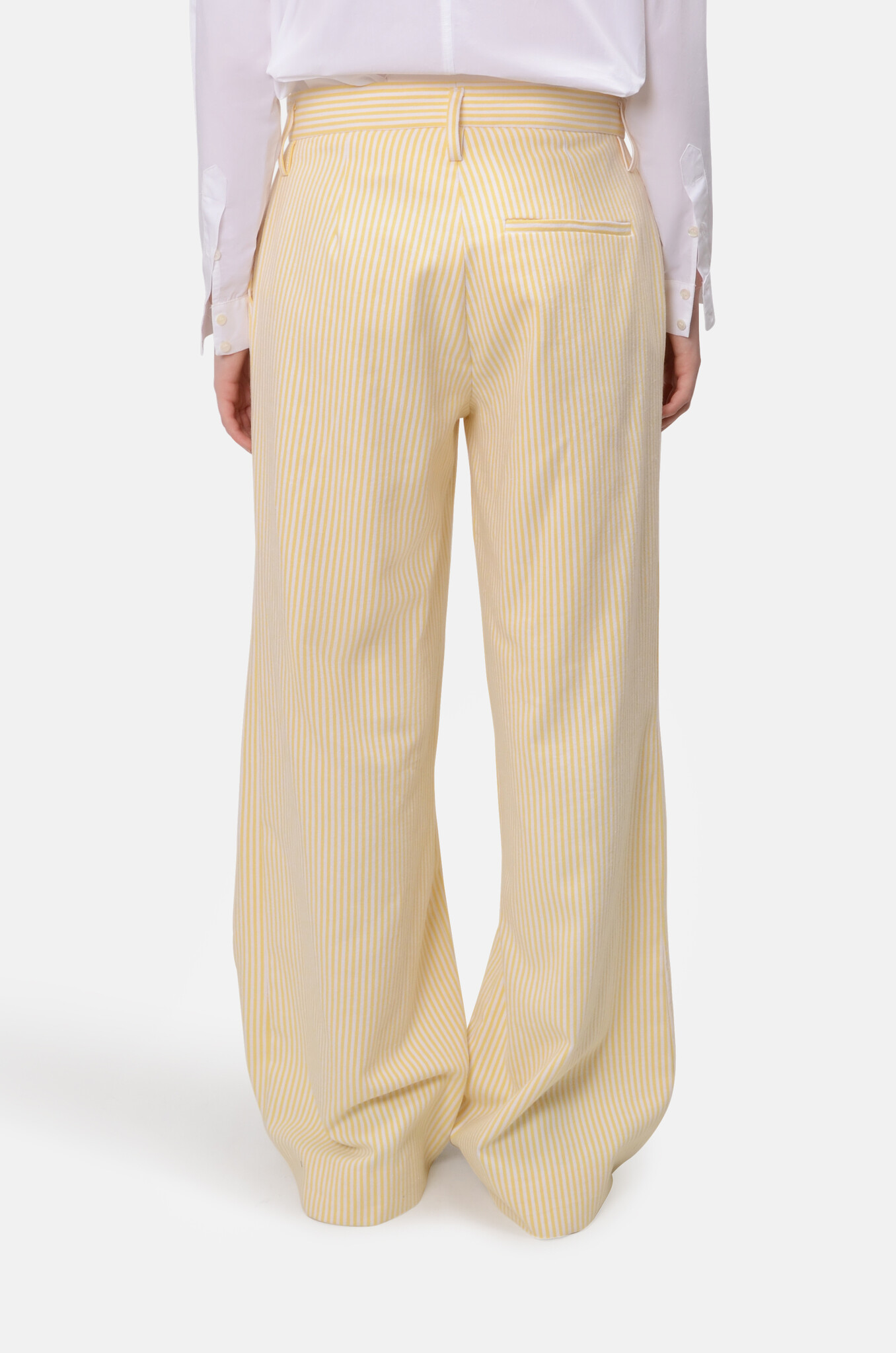 Julla Pants in Yellow Stripe-4