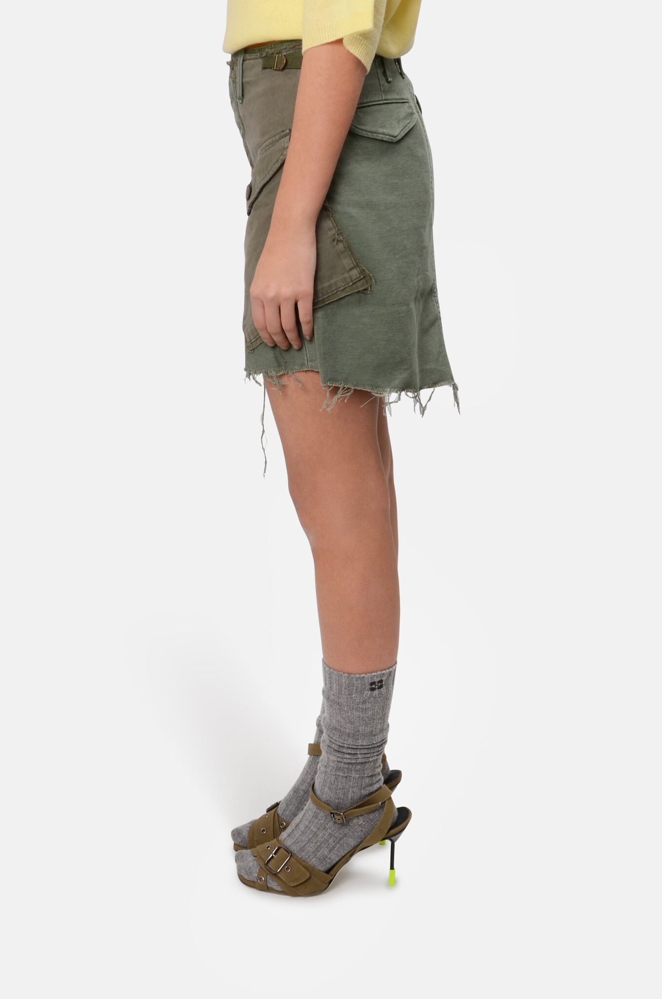 The G.I.Jane Mini Skirt in On The Double-3