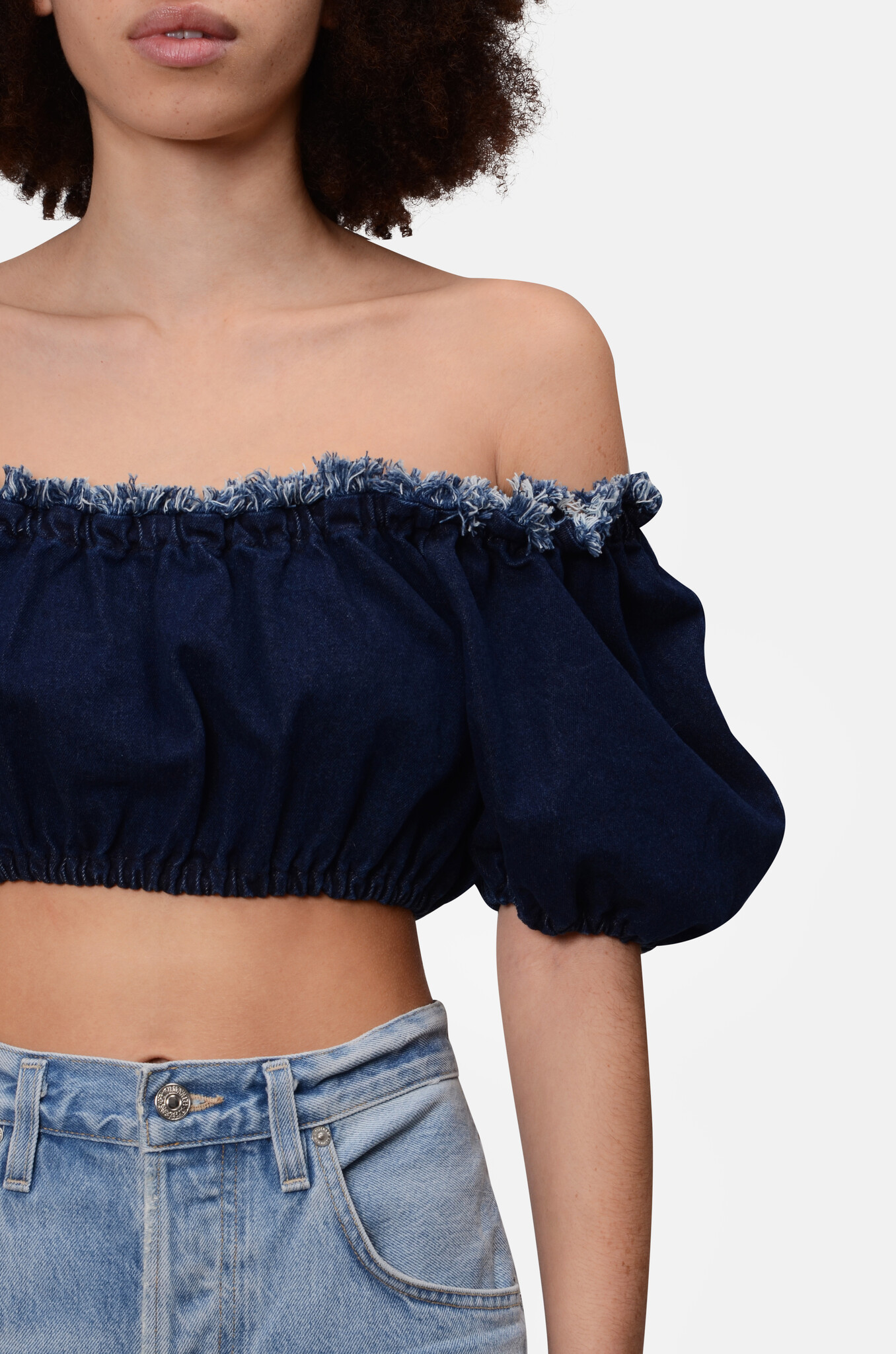 Ezme Top in Denim Indigo-5