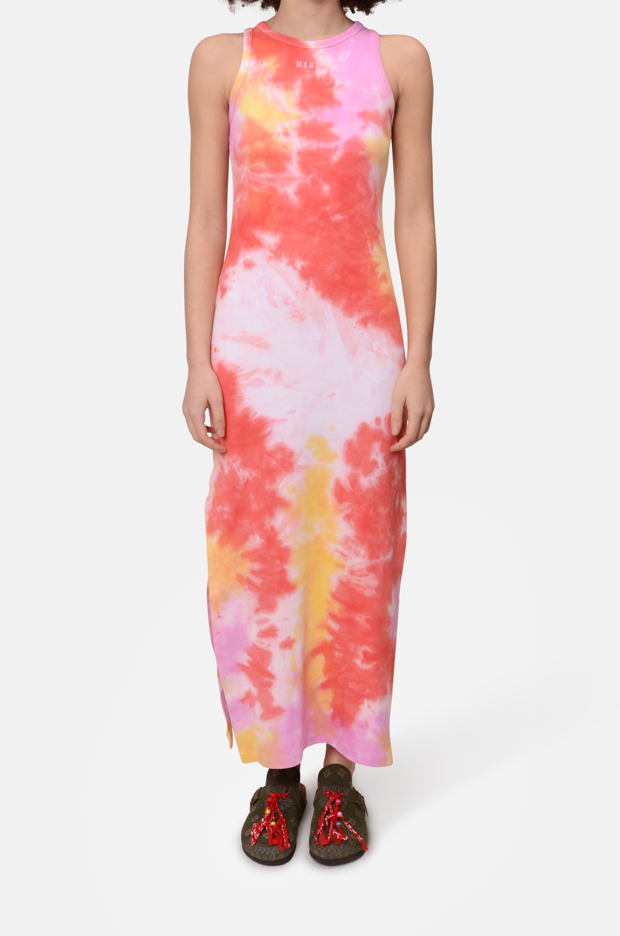 Ribbed Tie Dye Dress-1