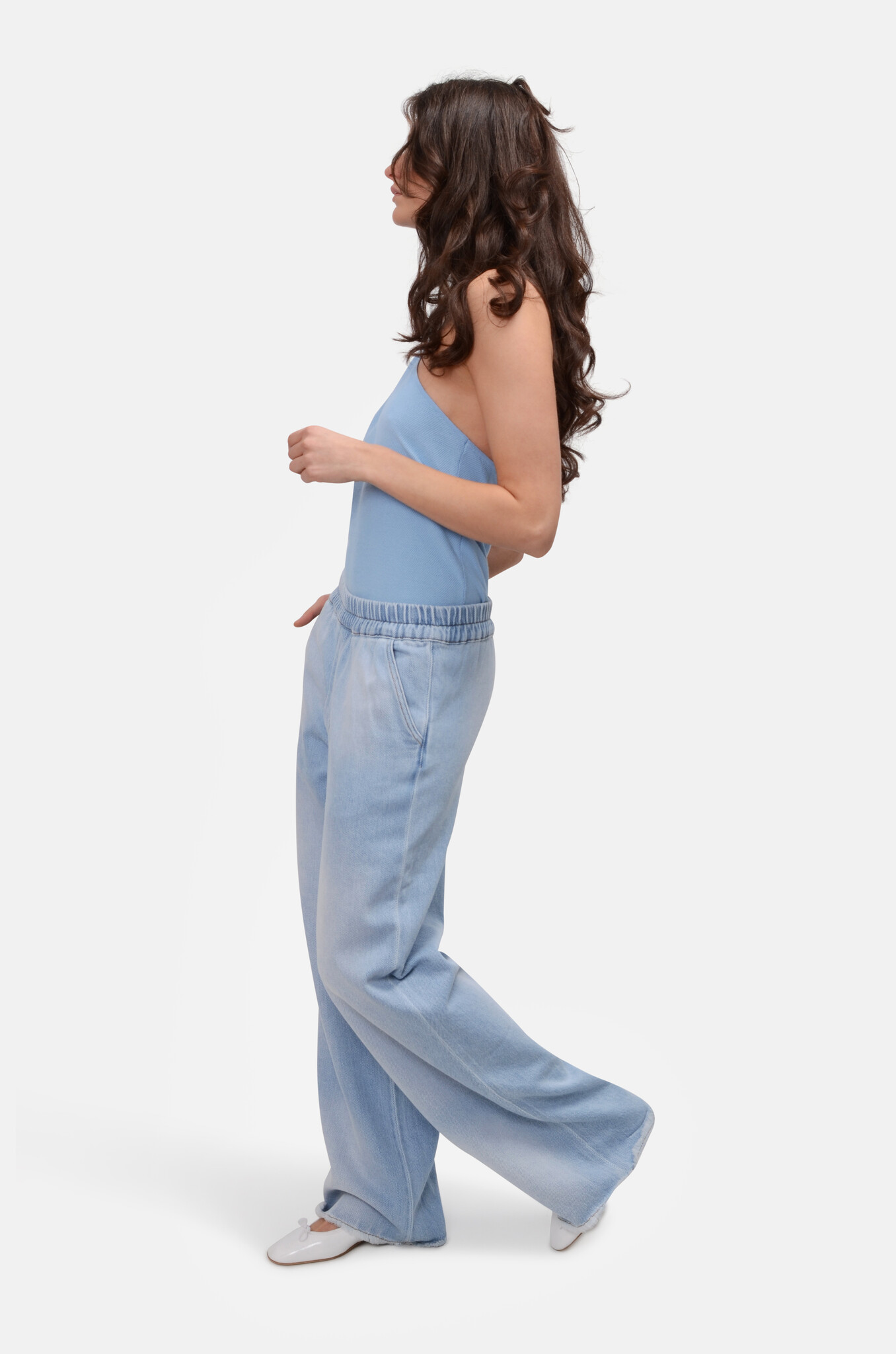 Polly Denim in Light Blue-2