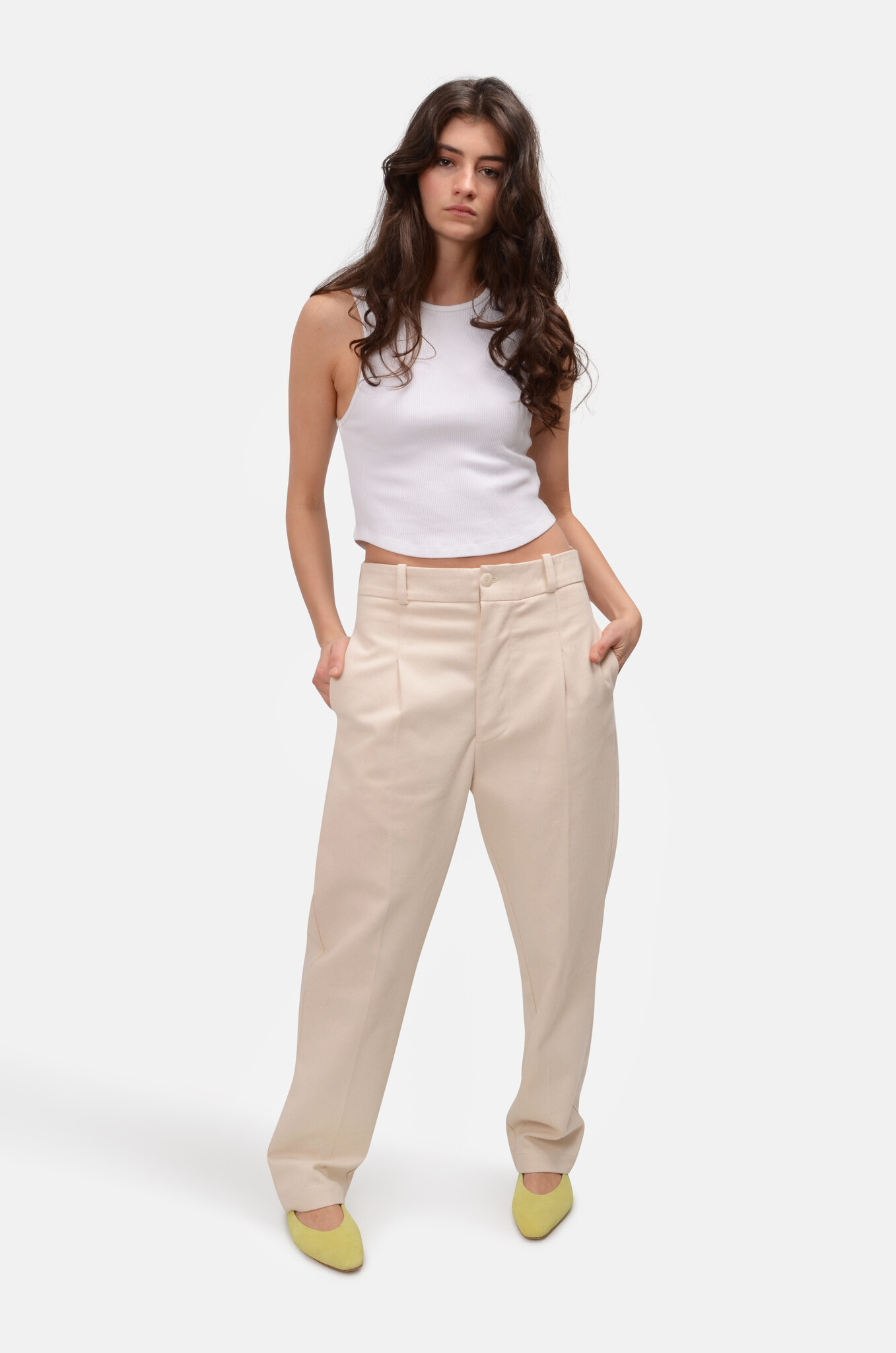 Jeff Pants in Natural Cotton-2
