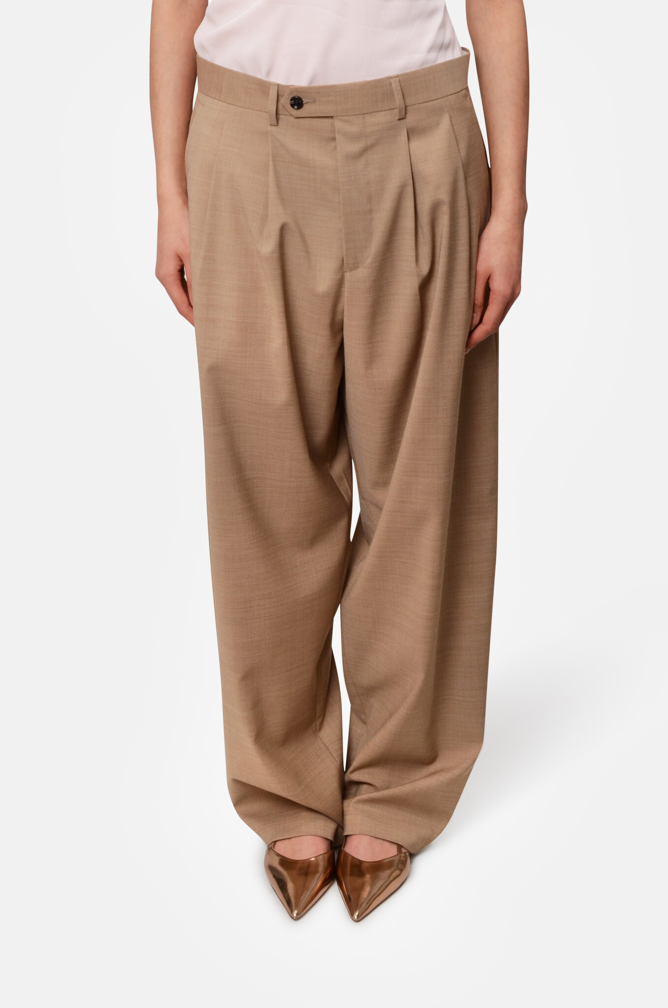 Wide Pleated Trousers-1