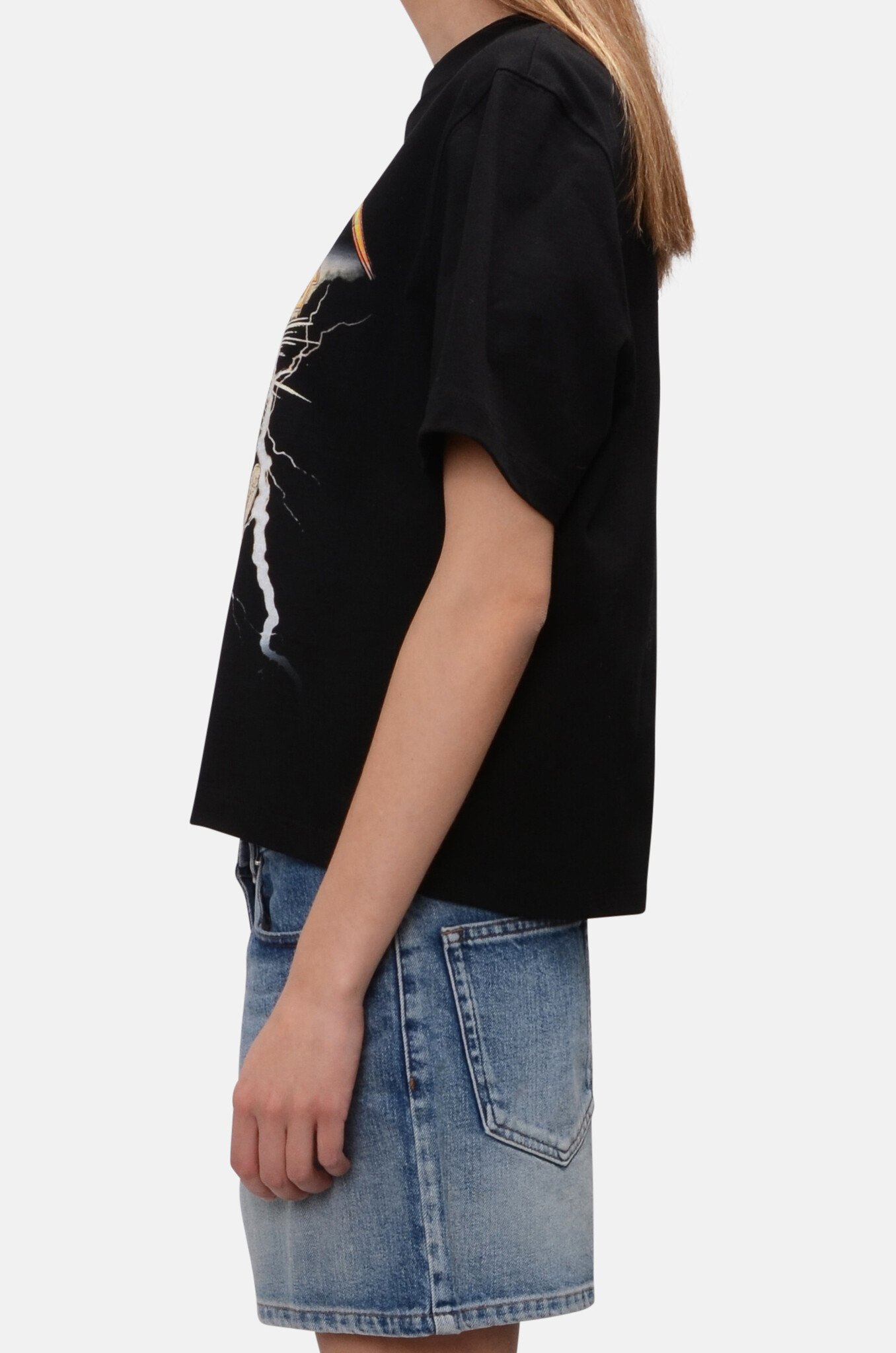 Printed T-shirt in Black-3