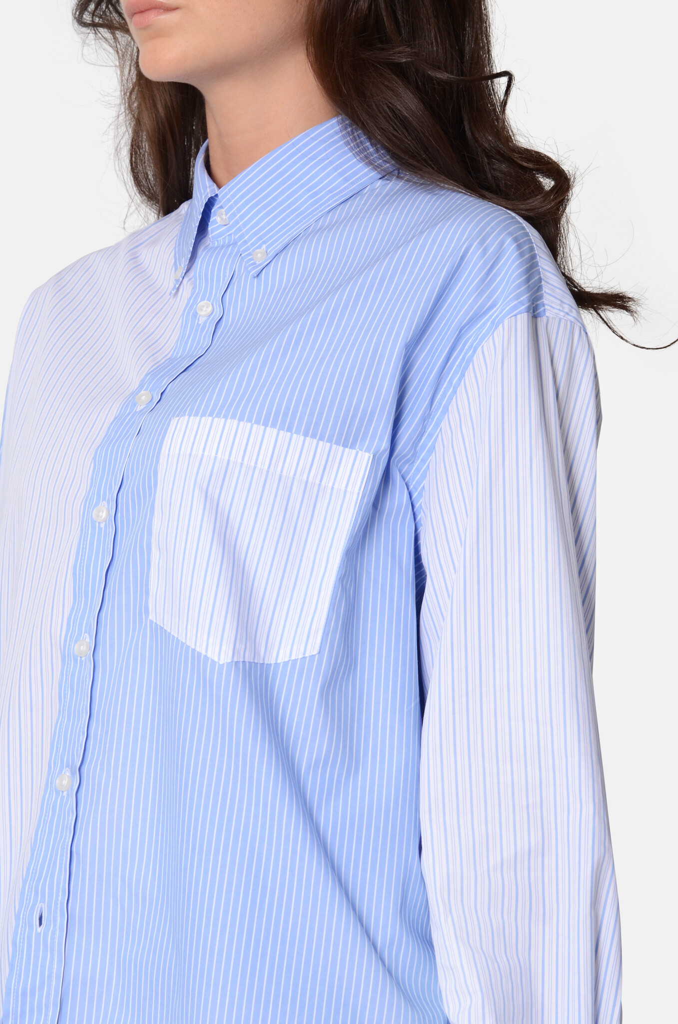 Double Popelline shirt with Stripes-5
